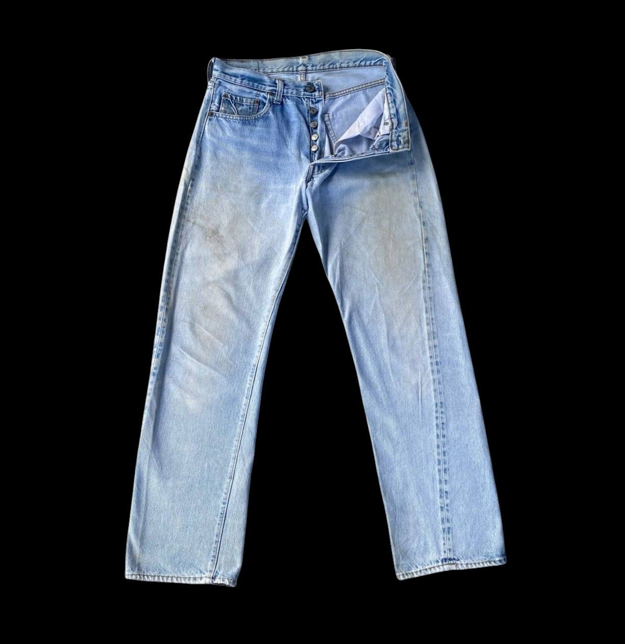 Levi's Vintage Clothing RARE 60s LEVI'S 501 REDLINE SINGLE DIGIT "6" BUTTON Size US 29 - 2 Thumbnail