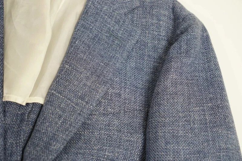 Suitsupply Men Suitsupply Blazer Havana Patch HL Wool Silk Linen US36 Size 36R - 4 Thumbnail