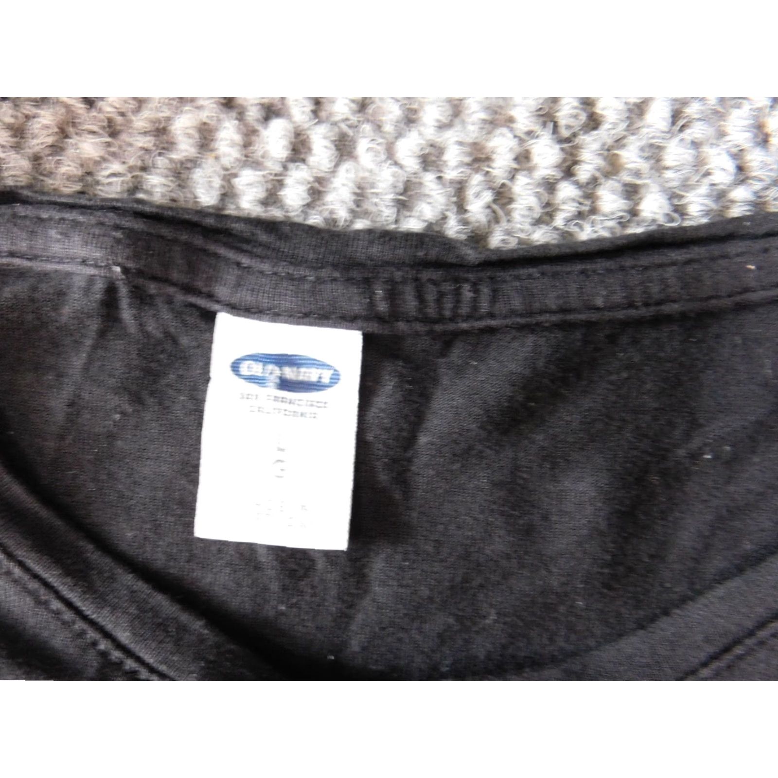 Old Navy Old Navy Womens Blouse L Black stretch heart tee Dolman Sleeve Short Sleeve Button Collared Pullover Polyester Basic Casual Regular Size L / US 10 / IT 46 - 5 Thumbnail