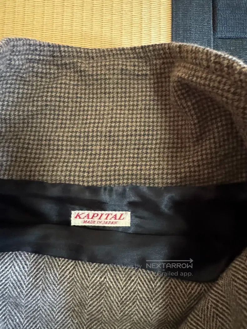 Kapital Kapital Plaid stitched wool blended high-neck pullover Size XS / US 0-2 / IT 36-38 - 5 Thumbnail