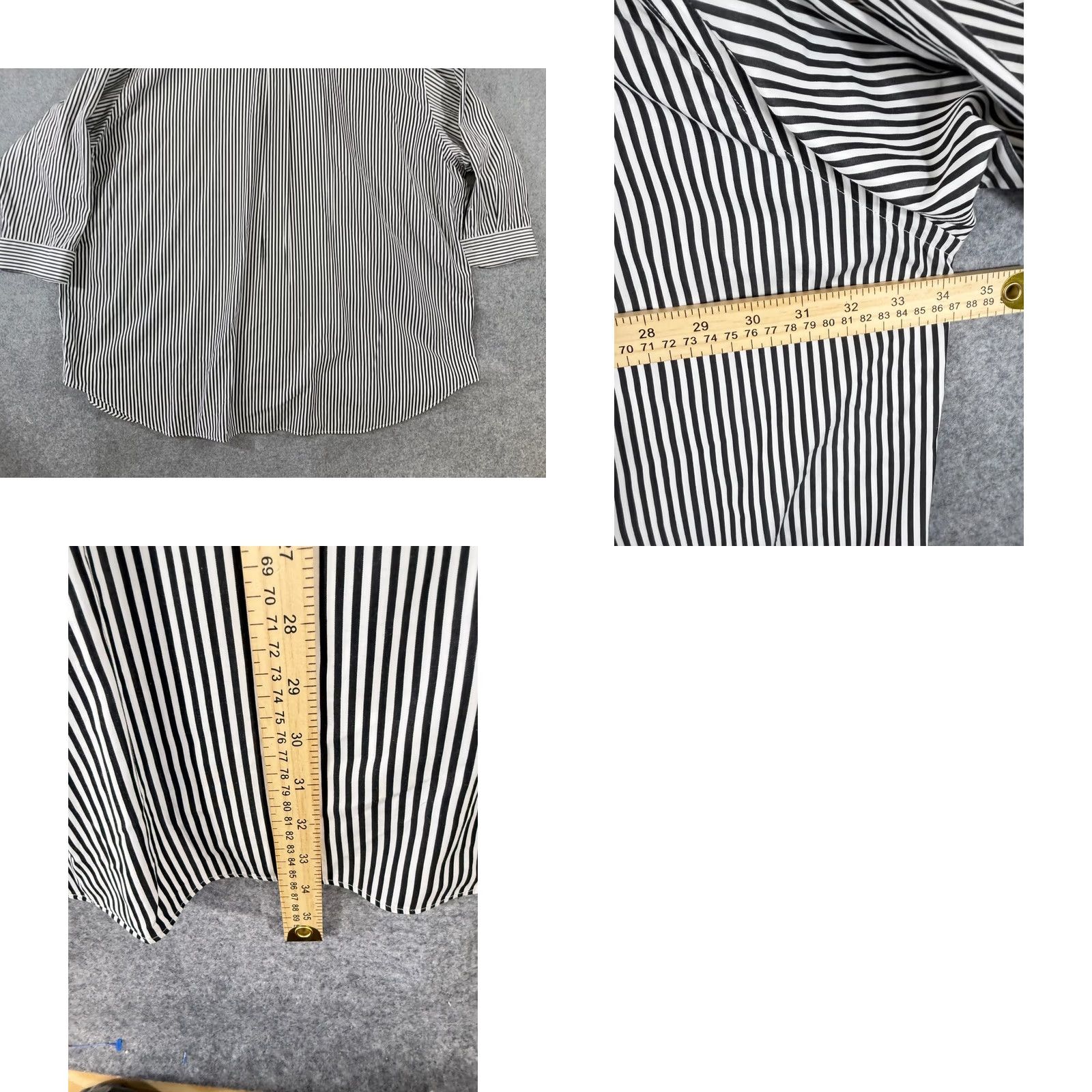 Ralph Lauren Ralph Lauren Shirt Mens 4XB Big Black Striped 3/4 Sleeve Button Down Pony Logo Shirt Size US XXL / EU 58 / 5 - 9 Thumbnail