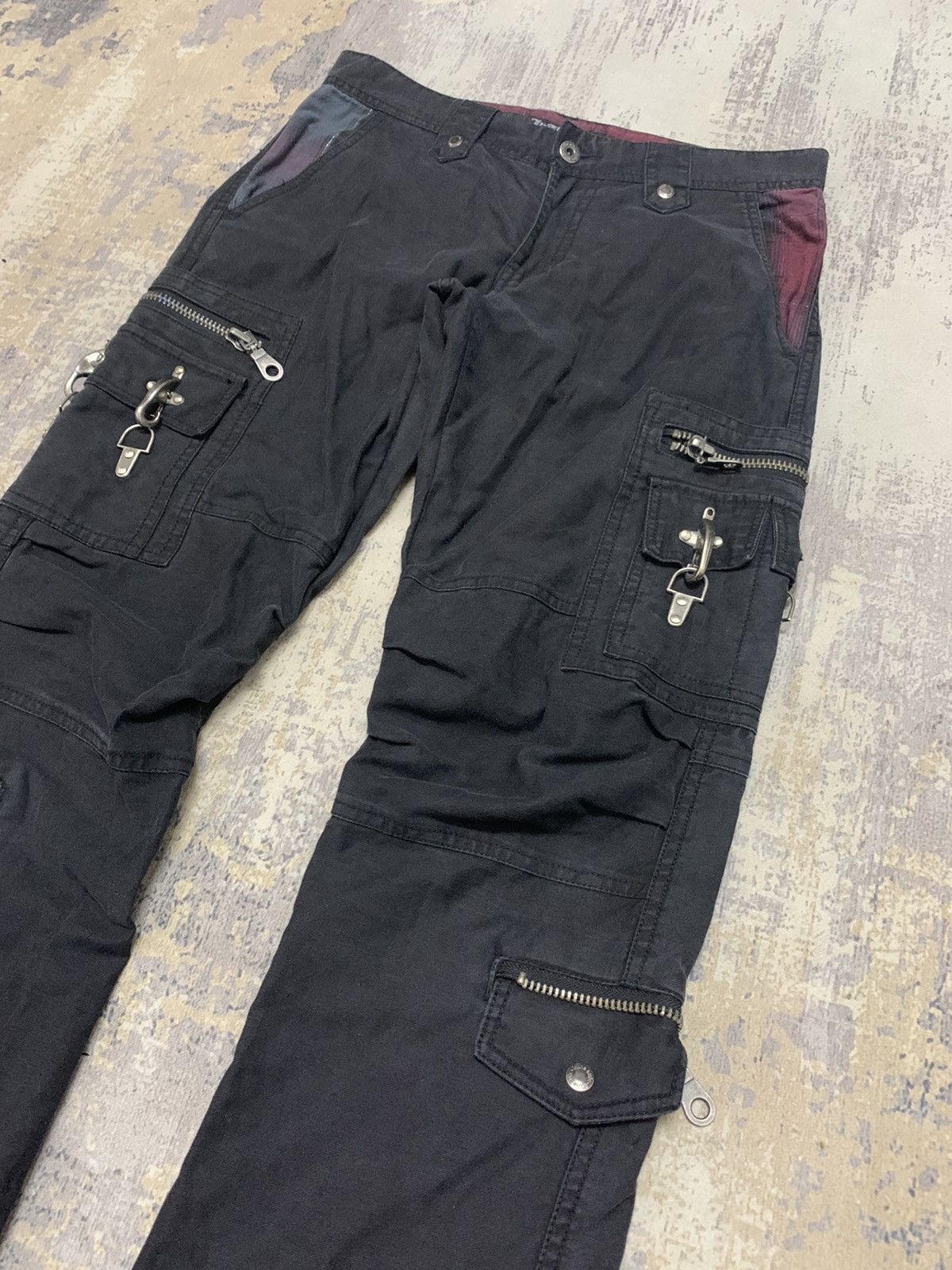 Japanese Brand In The Attic Cyber Y2K Multi-Pocket Bondage Pants Punk 30x32 Size US 30 / EU 46 - 2 Thumbnail
