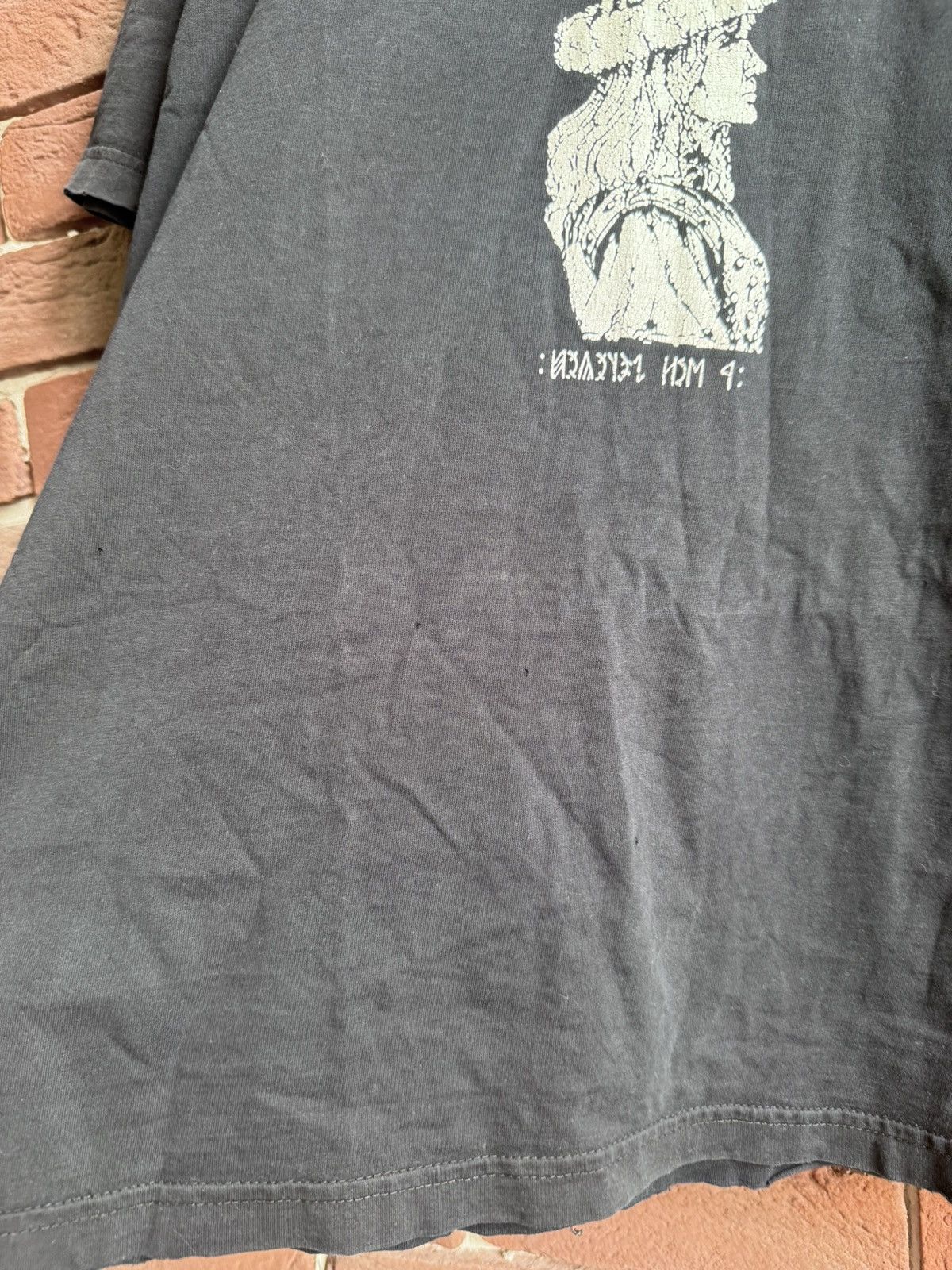 Band Tees Rare Vintage 00s Hunok Hungary Black Metal Band T-Shirt Size US M / EU 48-50 / 2 - 4 Thumbnail