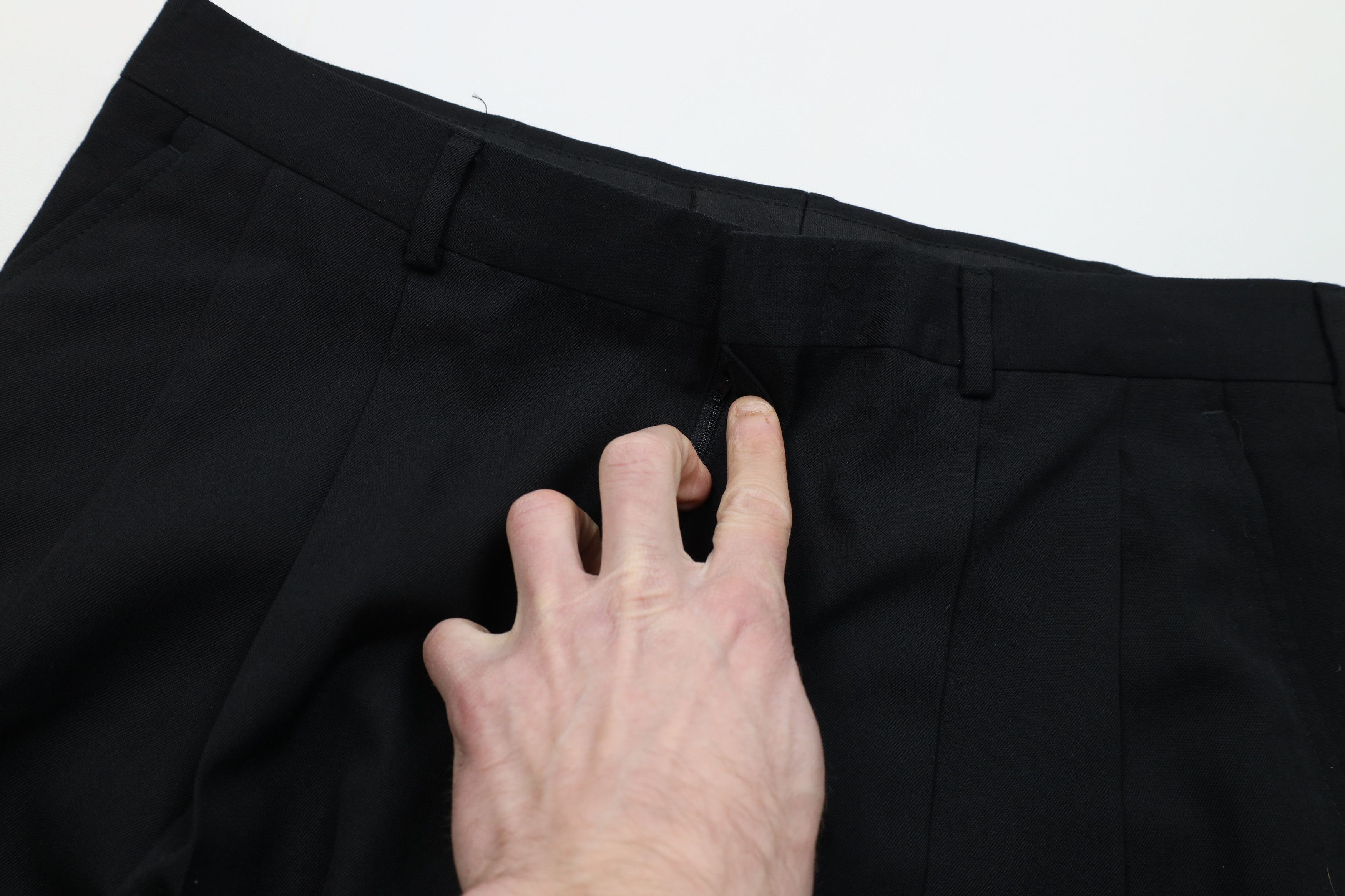 Vintage Vintage 90s Streetwear Wool Blend Knit Wide Leg Chino Pants Size US 34 / EU 50 - 7 Thumbnail