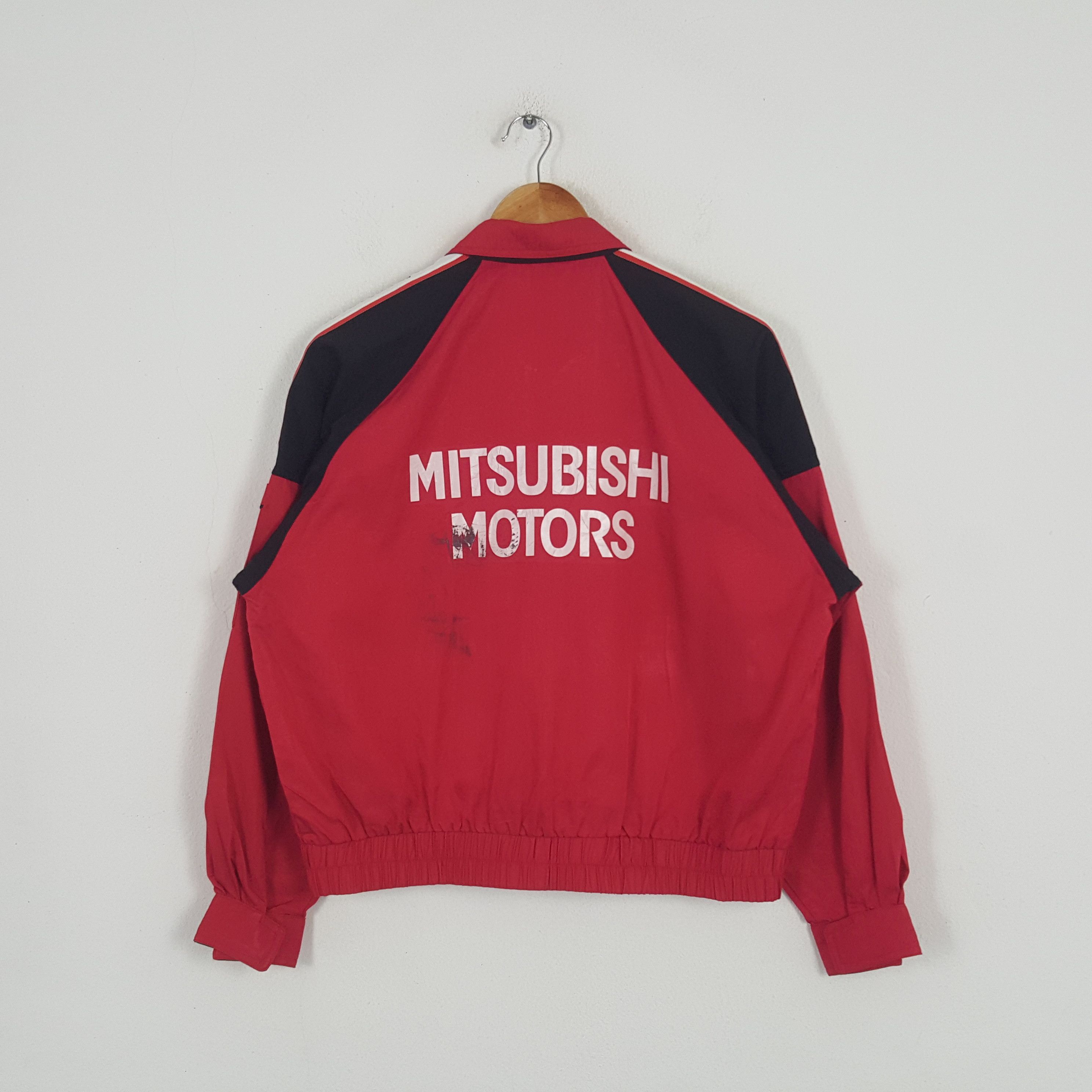 Japanese Brand × Vintage Vintage Mitsubishi Motors Japanese Racing Windbreaker Jacket Size US L / EU 52-54 / 3 - 1 Thumbnail