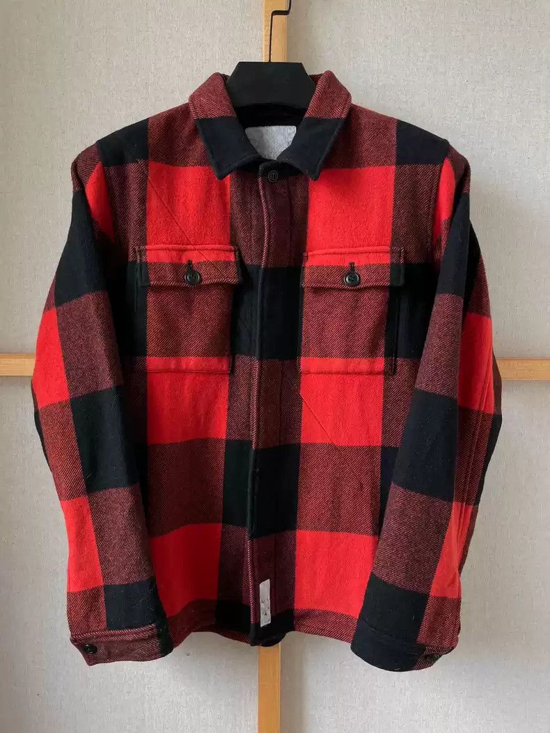 undercover Wool checked coat