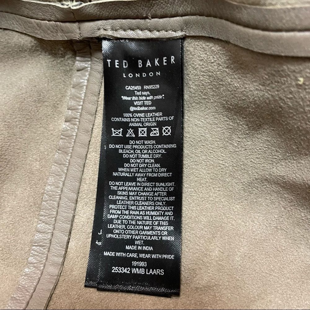Ted Baker NWT New $485 Ted Baker Laars Leather Oversized Grey Shirt S Size M / US 6-8 / IT 42-44 - 7 Thumbnail