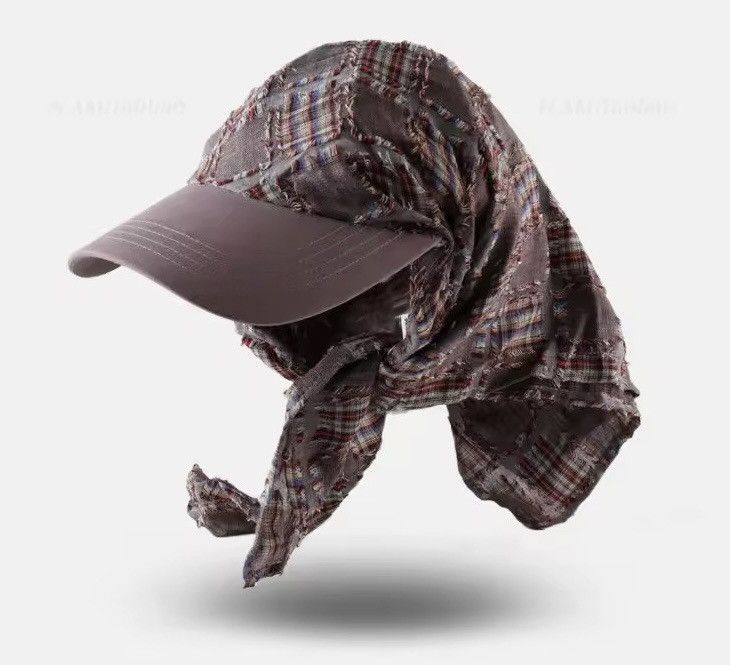 Other Plaid Vintage Distressed Burgundy Baseball Cap Hat Size ONE SIZE - 1 Thumbnail