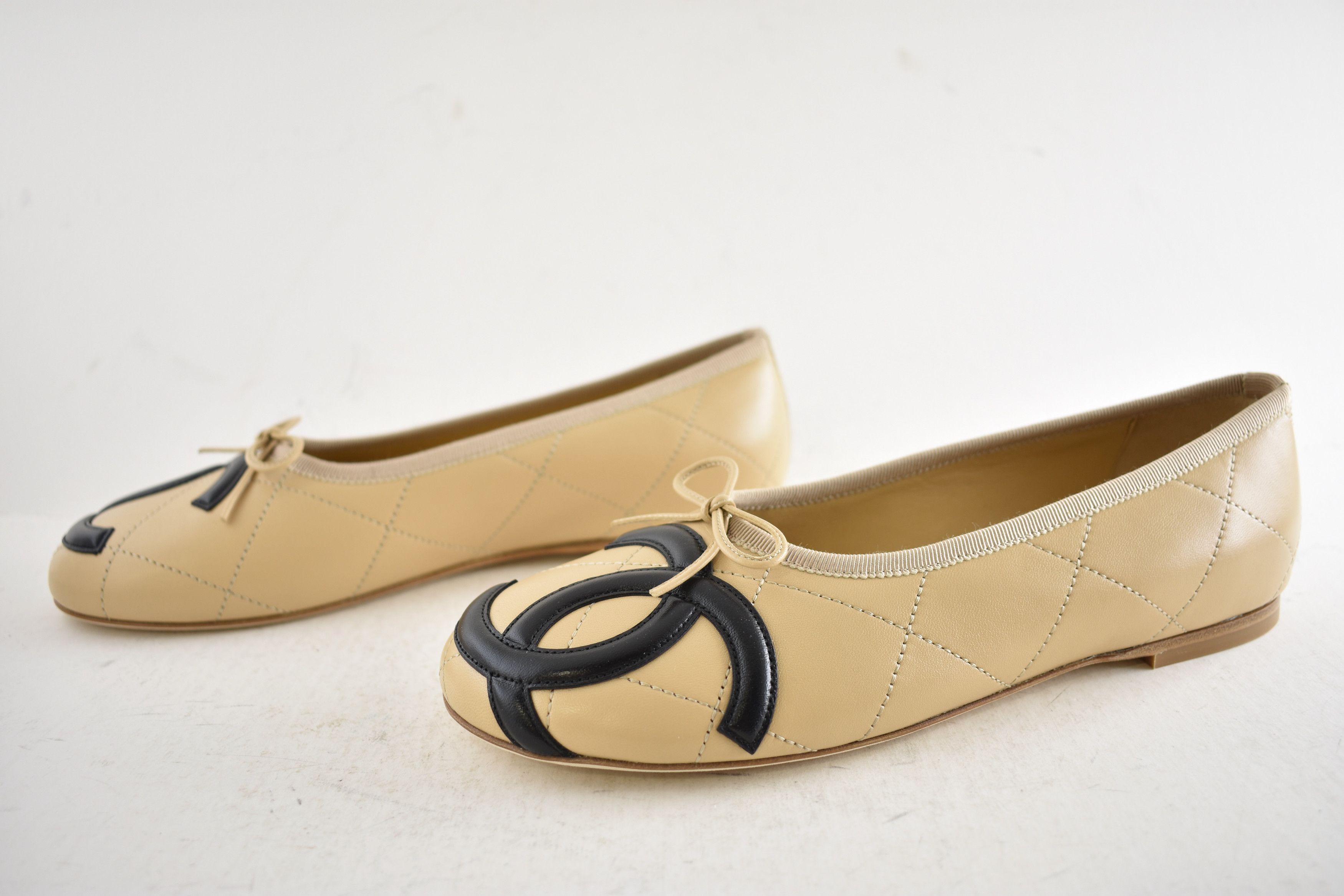 Chanel 26M Coco Beach Cambon Black CC Logo Ballet Ballerina Flat 41 Size US 11 / IT 41 - 21 Thumbnail