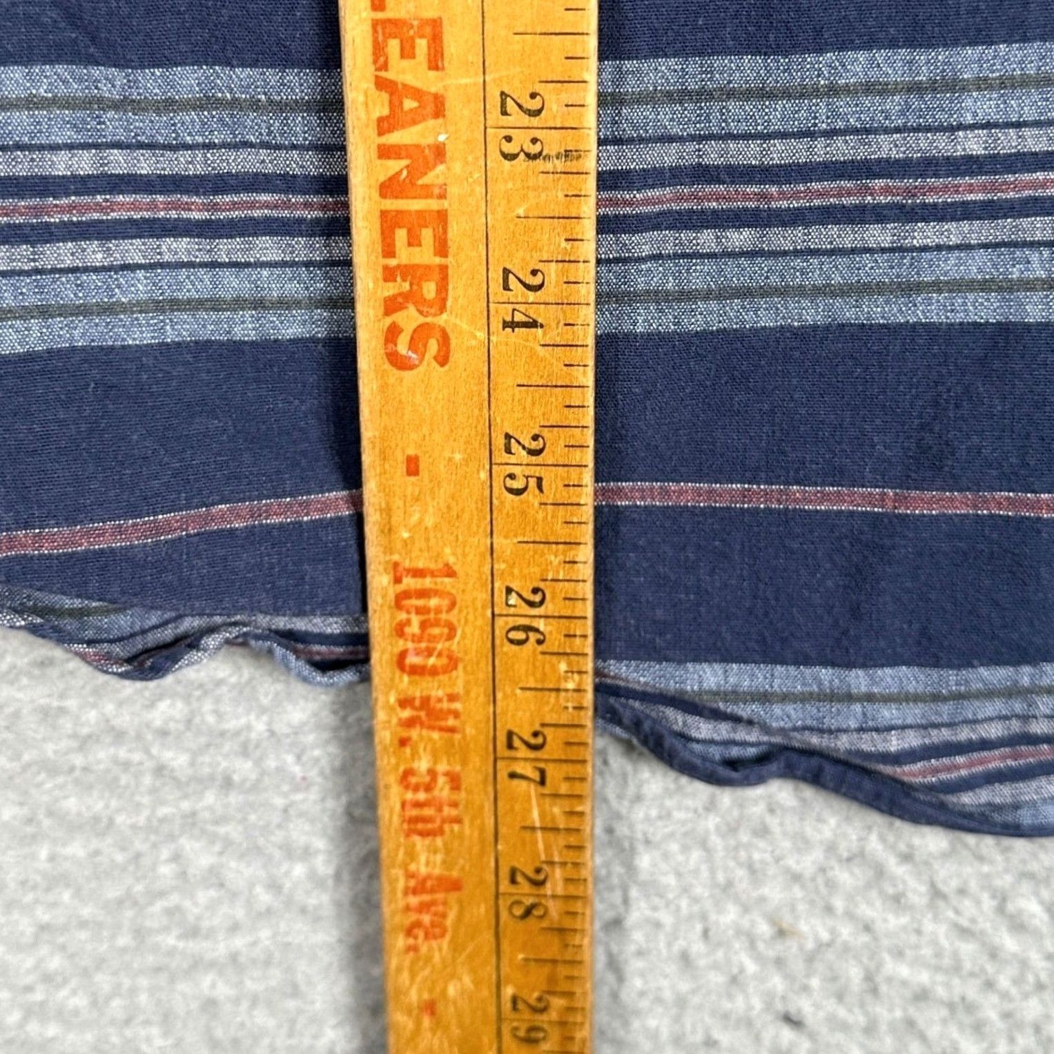 Vintage L.L. Bean Shirt Mens Medium Blue Striped Button-Down Long Sleeve Traditional Fit Chest Pocket Casual Business Travel Size US M / EU 48-50 / 2 - 6 Thumbnail