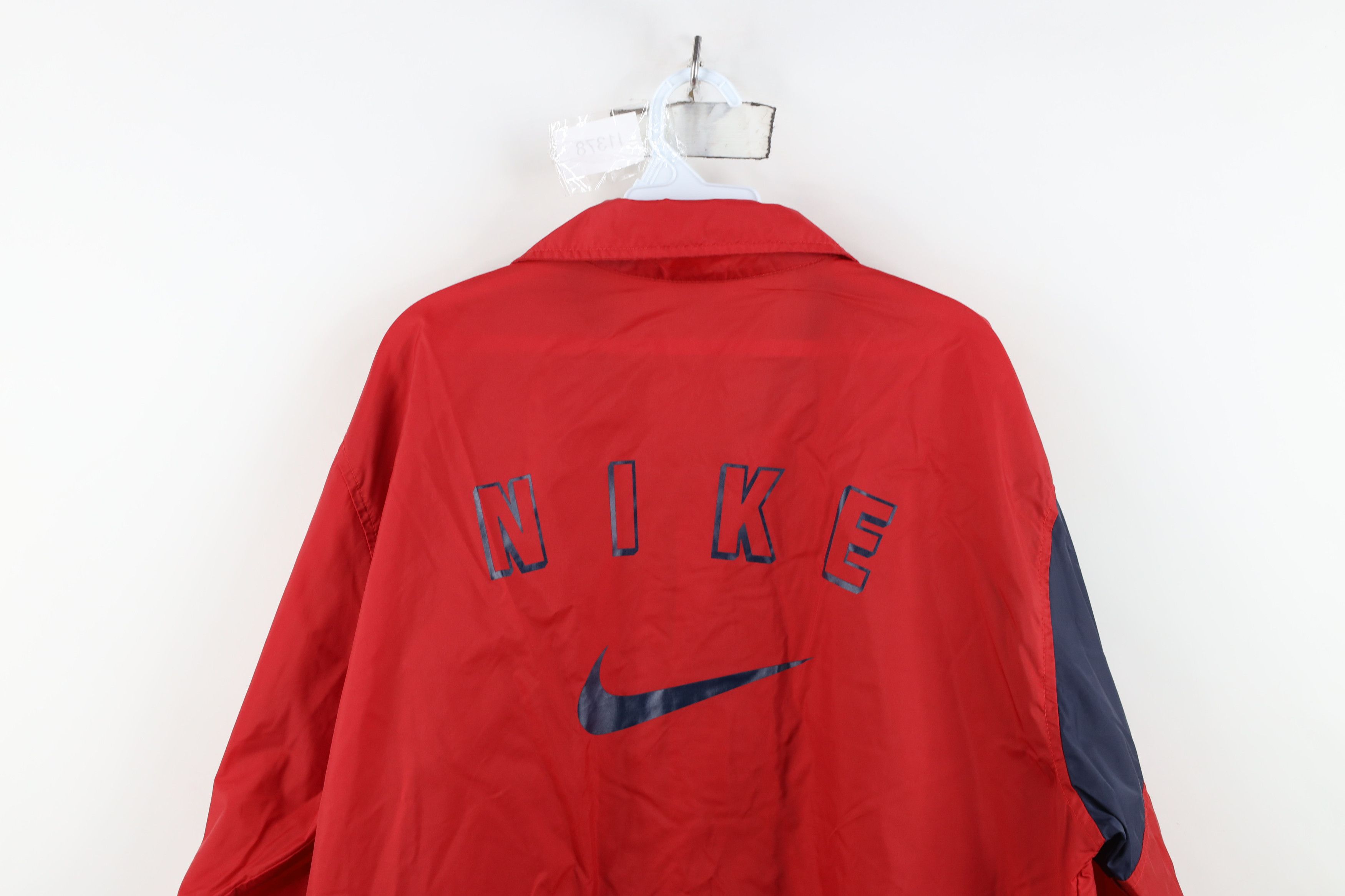Nike Vintage 90s Nike Spell Out Coach Coaches Windbreaker Jacket Size US S / EU 44-46 / 1 - 14 Thumbnail