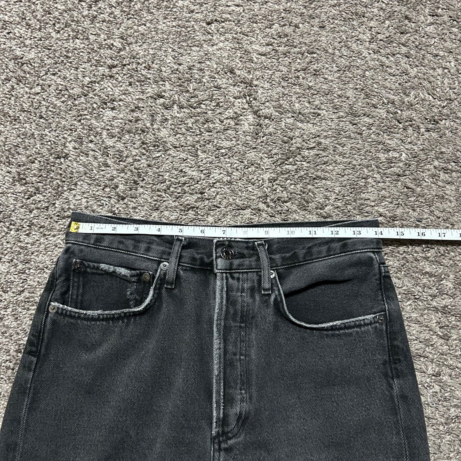 Agolde Agolde 90s Thrashed Jeans 90s Mid Rise Loose Smokestack Size 28" / US 6 / IT 42 - 9 Thumbnail