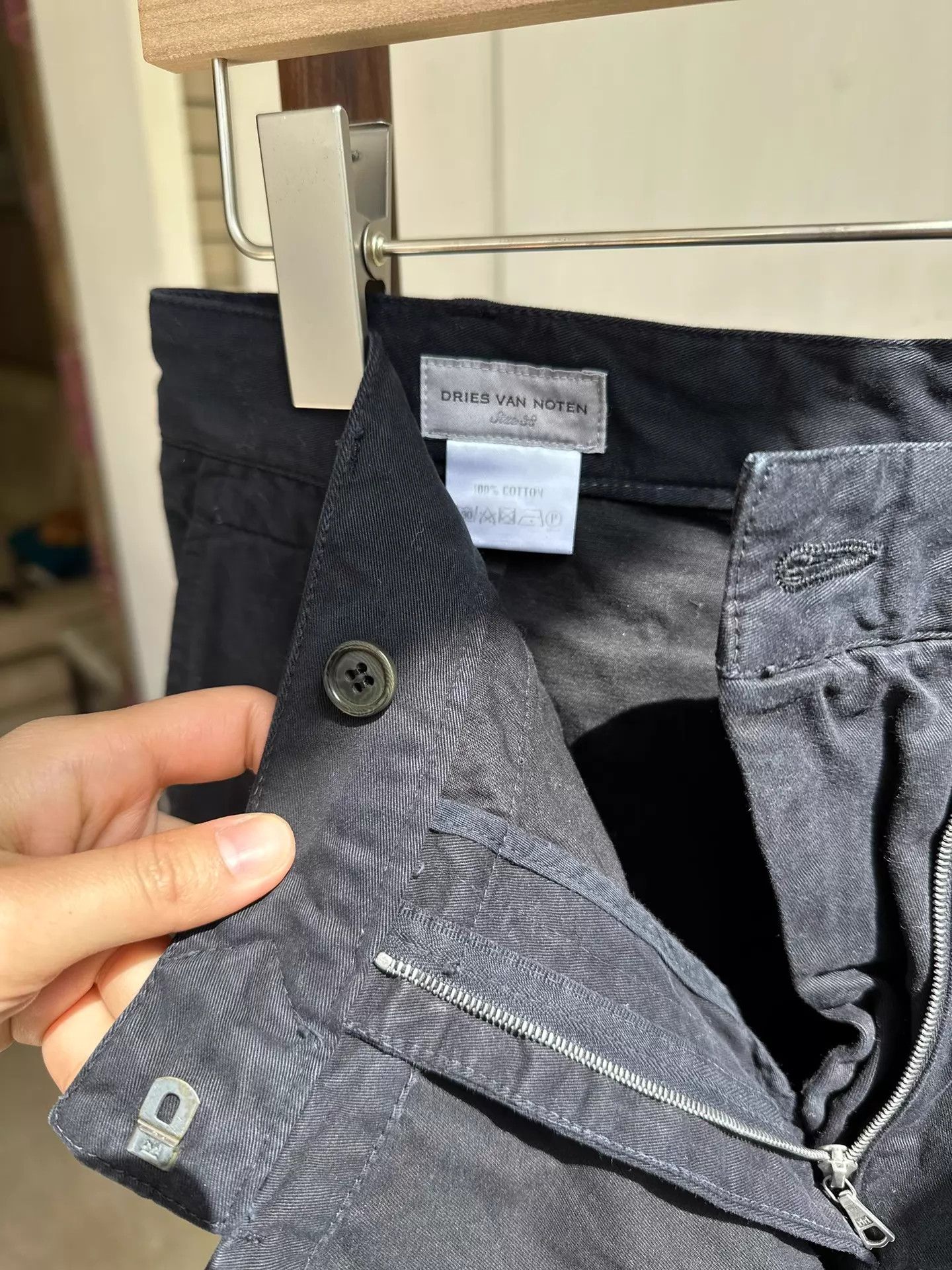 Dries Van Noten DVN Designer Runway Cotton Trousers 38 (95 New) Size 26" / US 2 / IT 38 - 5 Thumbnail