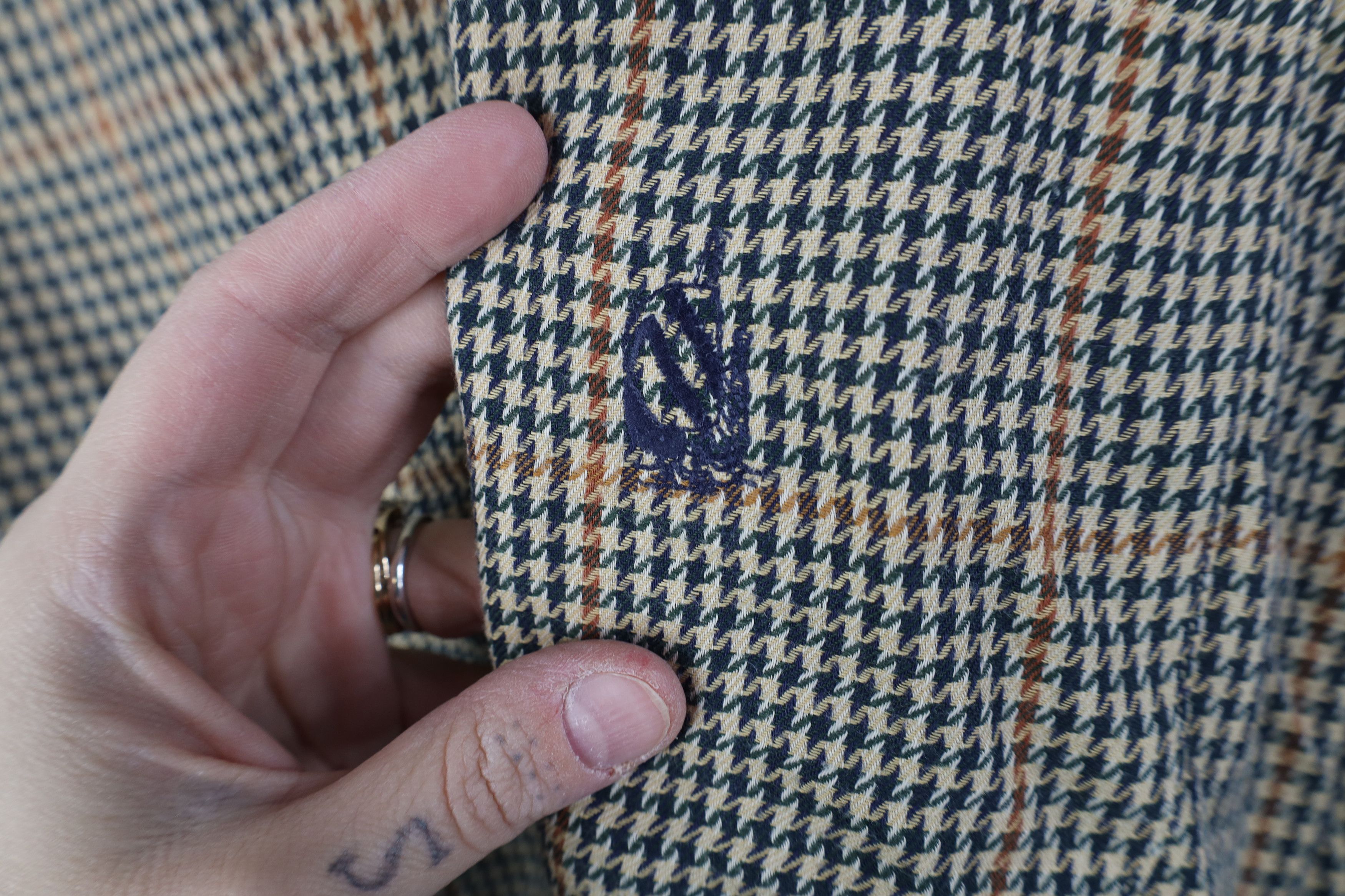 Nautica Vintage 90s Nautica Houndstooth Collared Button Down Shirt Size US L / EU 52-54 / 3 - 4 Thumbnail
