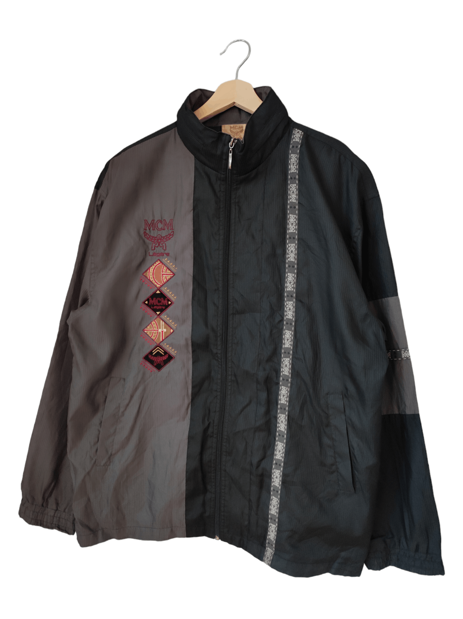 MCM × Vintage 90s MCM Legere Mode creation Munich Light Full zipper jacket Size US L / EU 52-54 / 3 - 3 Thumbnail