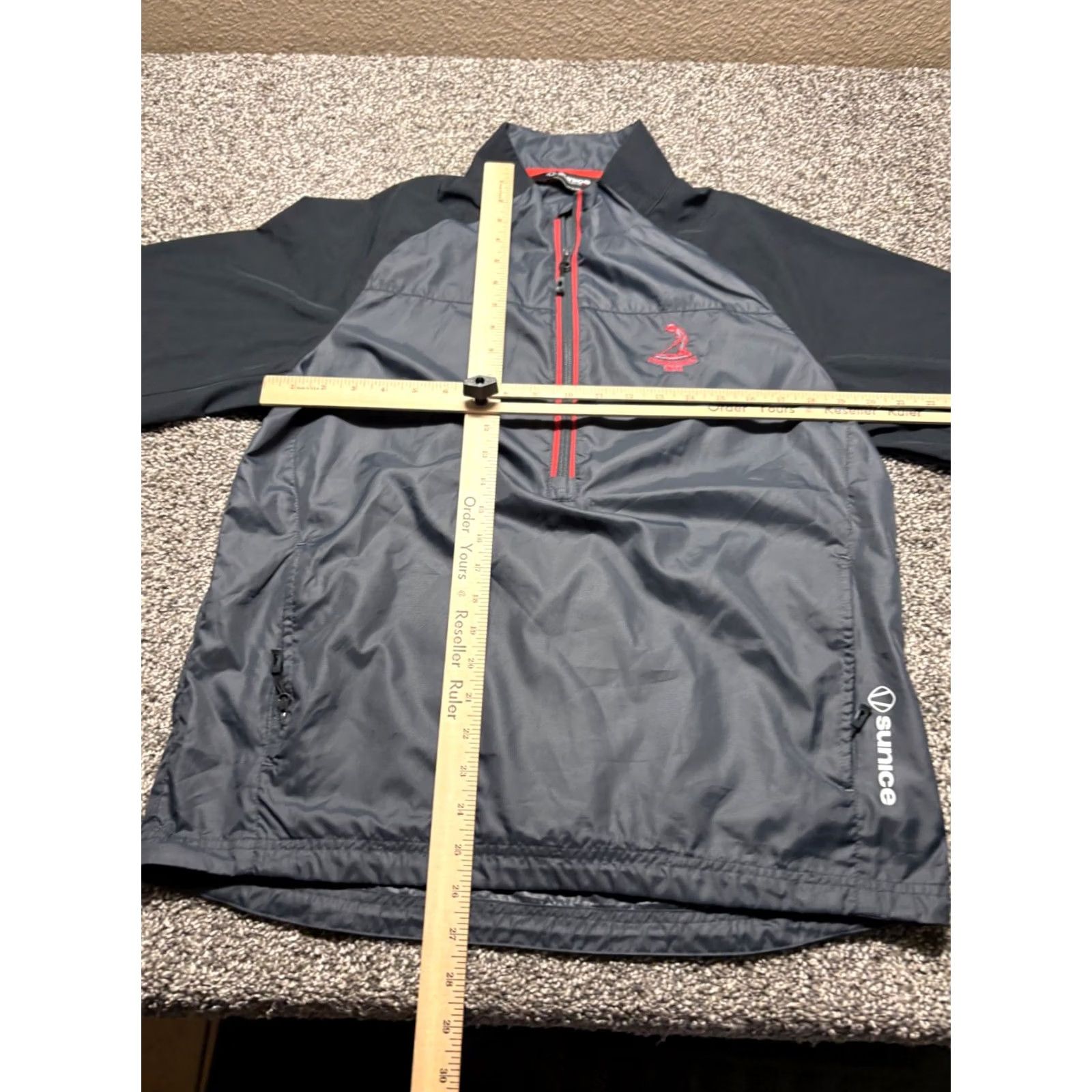Black Halo Sunice Jacket Mens Small Black Half Zip Short Sleeve Performance Pullover Size US S / EU 44-46 / 1 - 5 Thumbnail