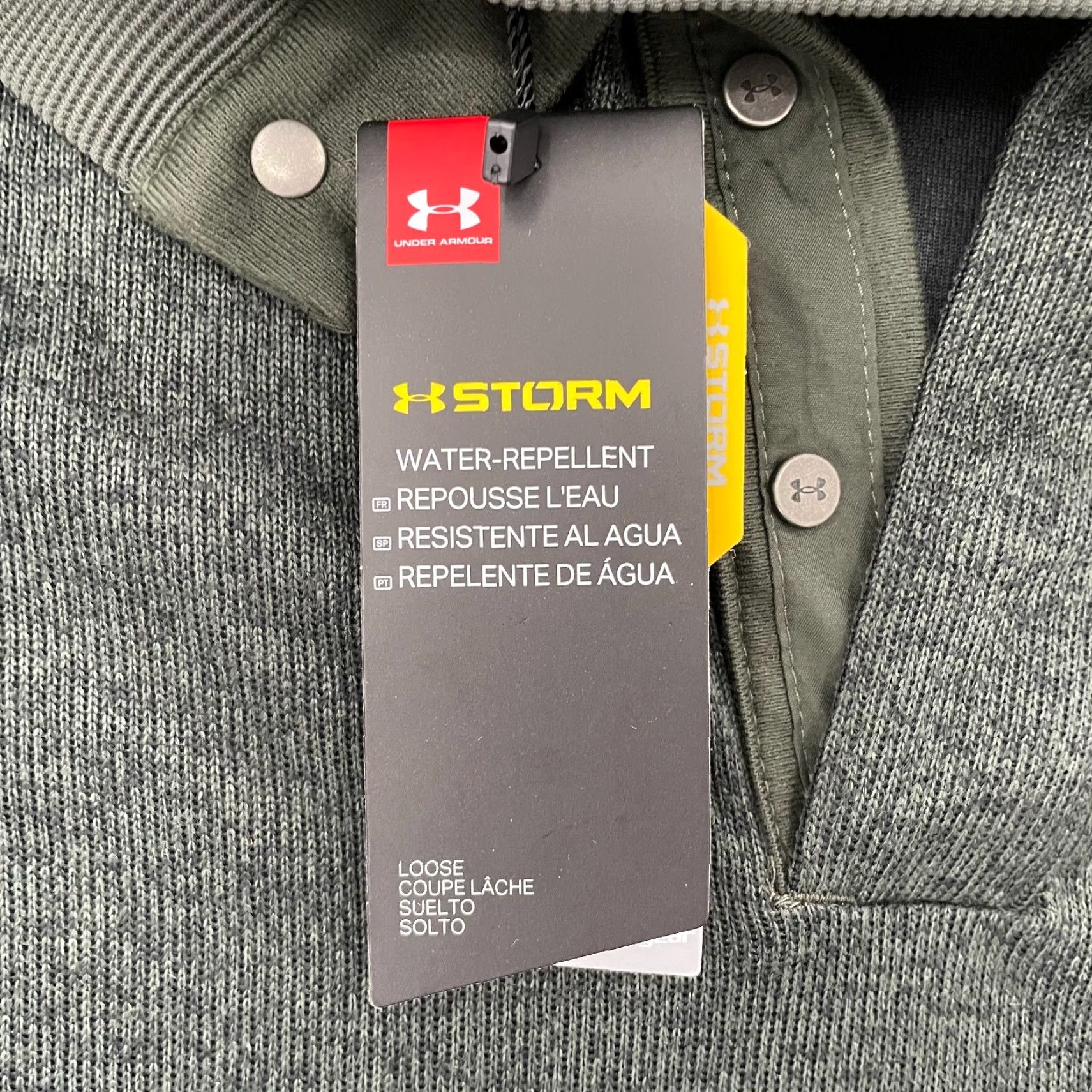 Under Armour Under Armour Sweater Green Pullover Medium Adult Mens NEW Storm Golf Mock Button Long Sleeve Clothing Under Armour Sweater Green Pullover Mens NEW Size US M / EU 48-50 / 2 - 7 Thumbnail