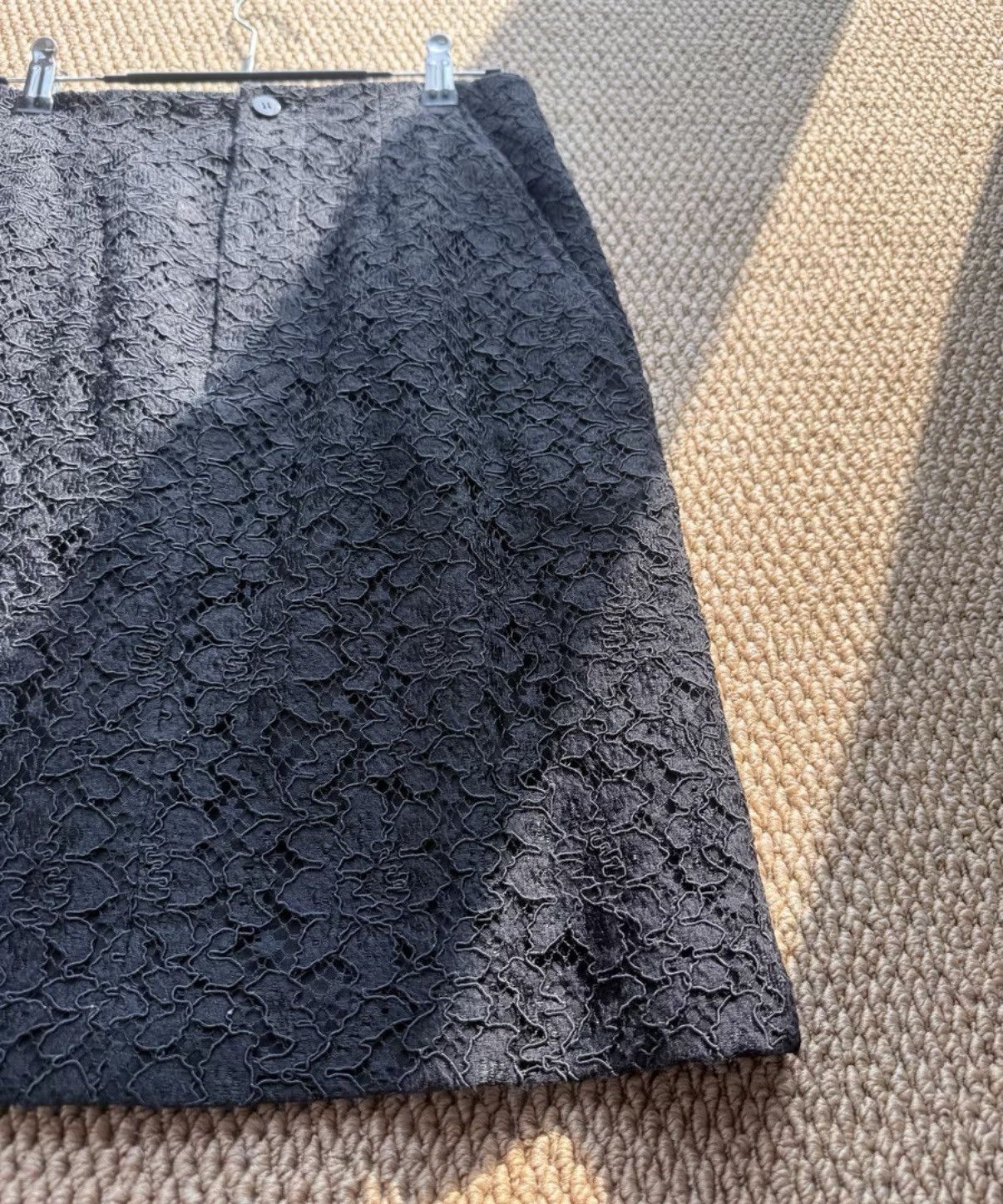Comme des Garcons COMME des GARÇONS Black Lace Bodycon Skirt K23 Size 25" / US 0 / IT 36 - 6 Thumbnail