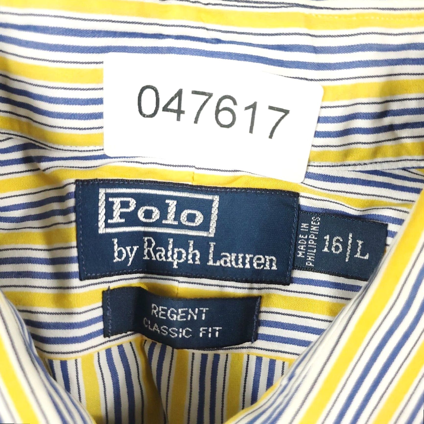 Ralph Lauren Ralph Lauren Shirt Mens Large Yellow Striped Casual Button Up Long Sleeve Size US L / EU 52-54 / 3 - 6 Thumbnail