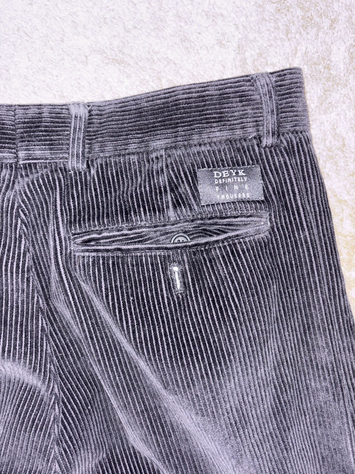 Vintage DEYK Black Corduroy Pants Size US 30 / EU 46 - 3 Thumbnail