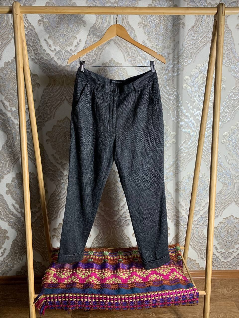 Dolce & Gabbana × Vintage VERY RARE DOLCE & GABBANA WOOL DESIGNER SUIT PANTS FASHION Size 30" / US 8 / IT 44 - 1 Thumbnail