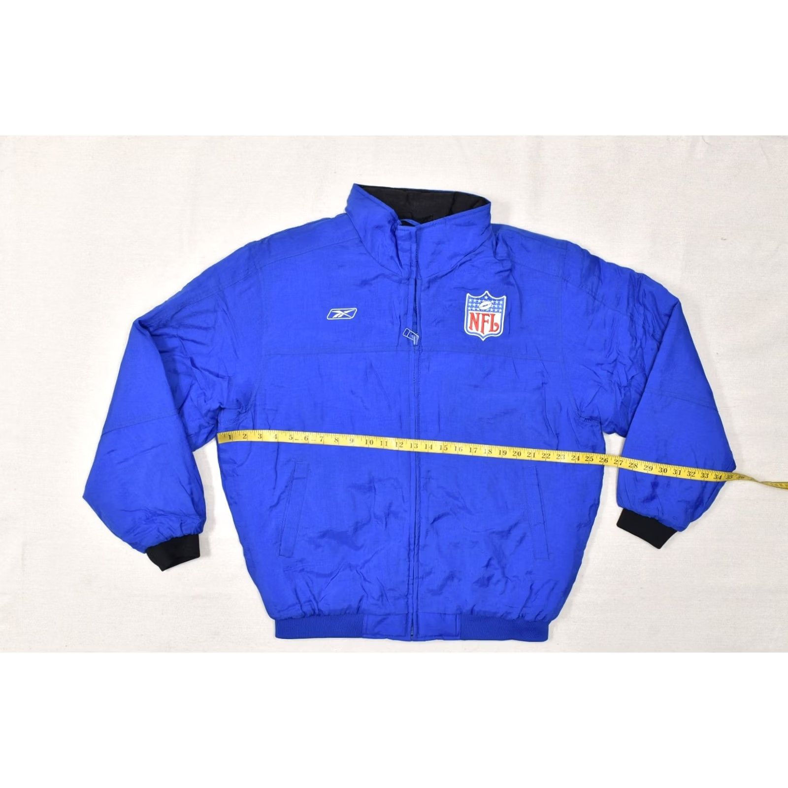 Reebok VINTAGE Reebok NFL Equipment Puffer Jacket Full Zip Solid Men's Size L Blue Jacket Size US L / EU 52-54 / 3 - 4 Thumbnail