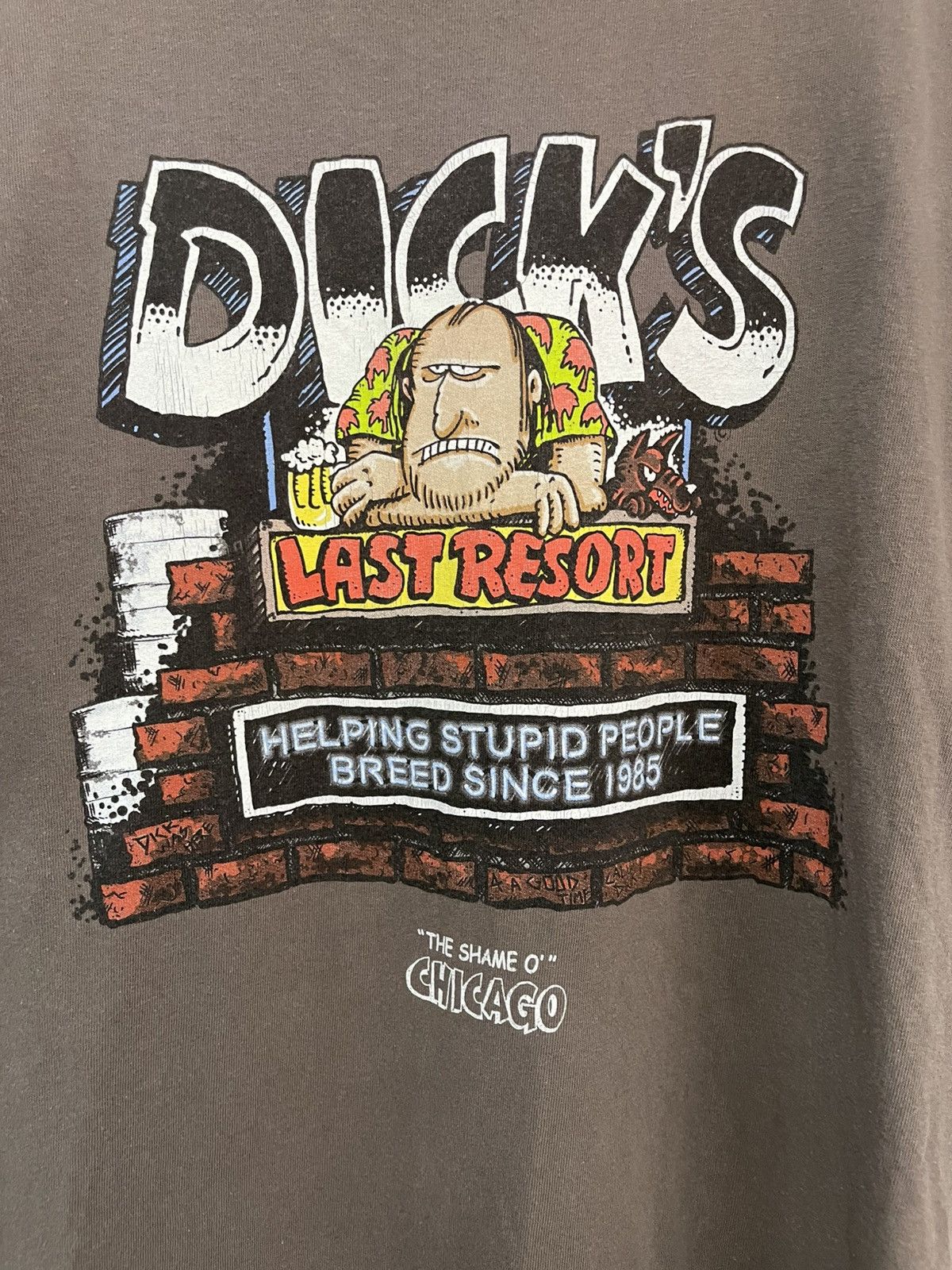Vintage Vintage Dick Last Resort Chicago t-shirt📸 Size US XL / EU 56 / 4 - 4 Thumbnail