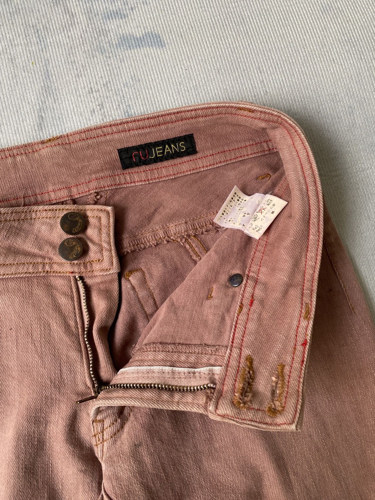If Six Was Nine × Japanese Brand × Tornado Mart Japanese Brand RU Jeans Flare Spiral Cut Design Denim Size US 27 - 10 Thumbnail
