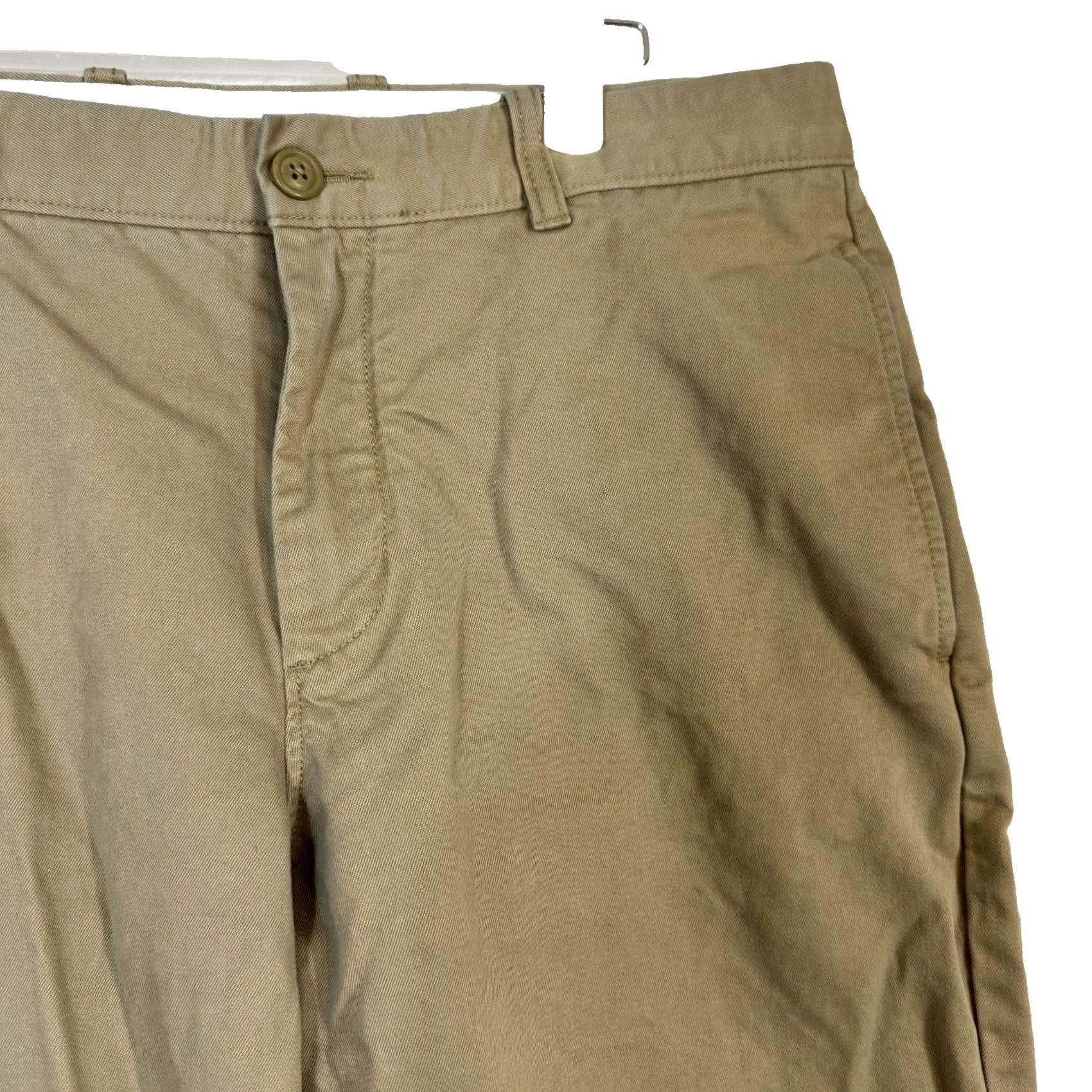 J.Crew J.Crew Essential Chino Pants 33W Khaki Cotton Mid Rise Straight Leg Womens Size 24" / US 00 / IT 34 - 5 Thumbnail