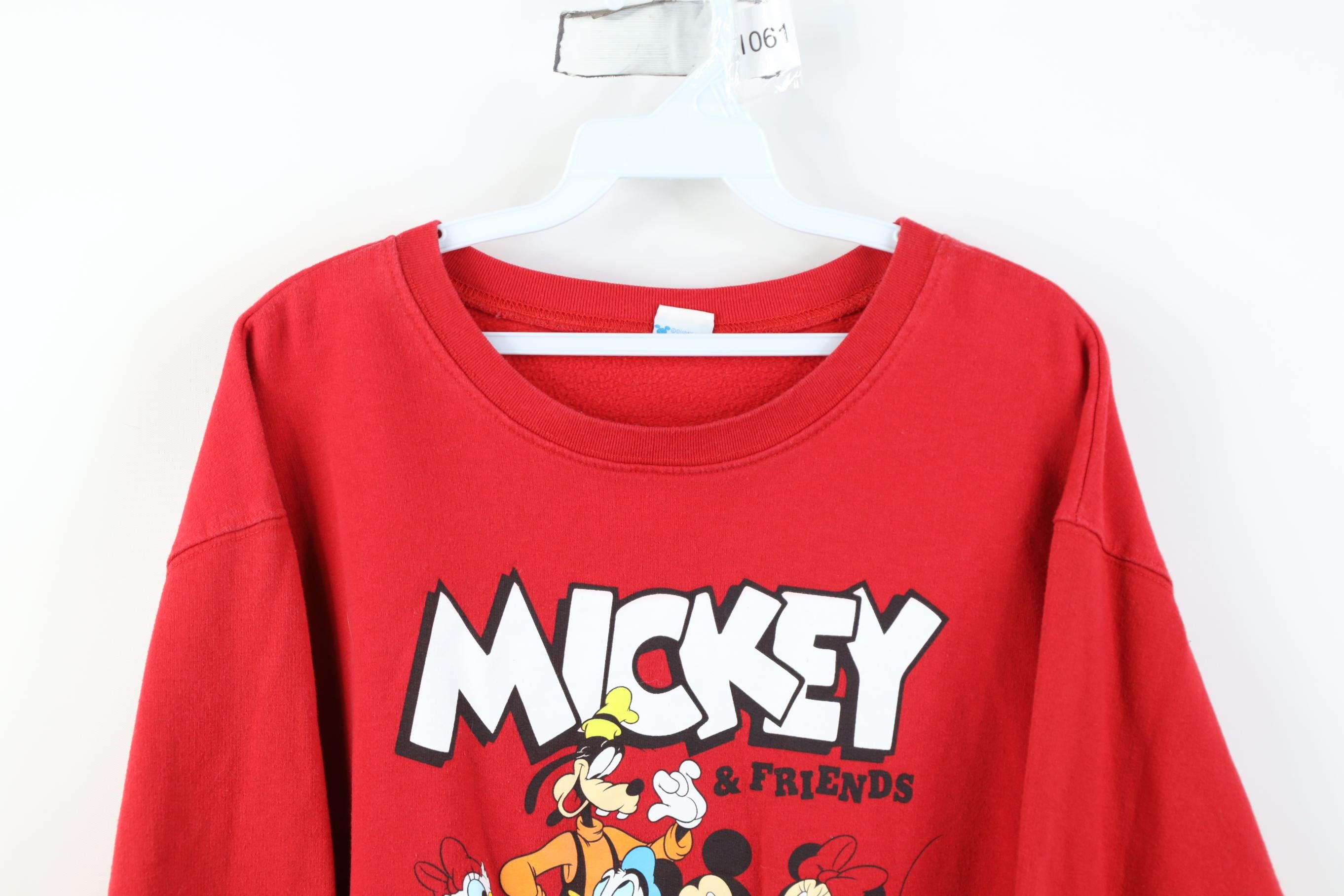 Disney Vintage Y2K Disney Mickey Mouse and Friends Sweatshirt Red Size M / US 6-8 / IT 42-44 - 2 Thumbnail