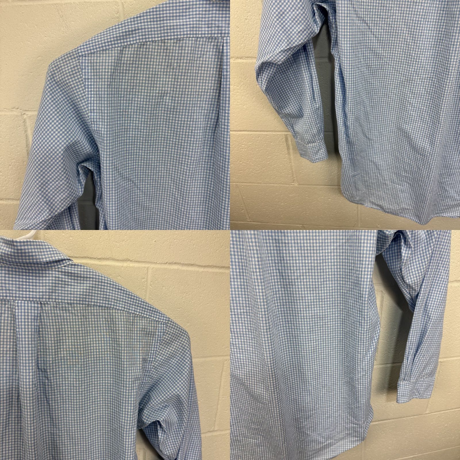 Polo Ralph Lauren Polo Ralph Lauren Shirt Mens Medium Blue Gingham Check Oxford Pony Long Sleeve Size US M / EU 48-50 / 2 - 10 Thumbnail