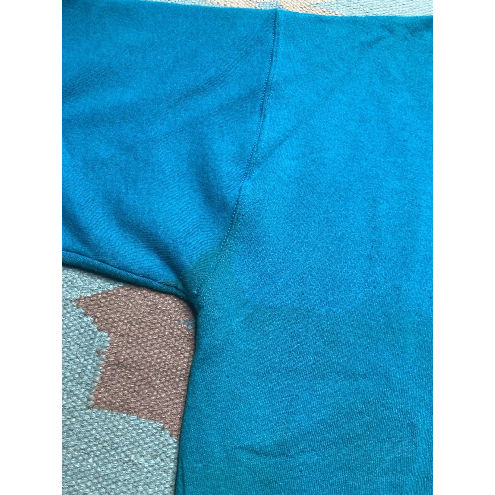 Vintage VINTAGE 90s crewneck sweatshirt blank plain teal blue pullover adult XL Sweatshirt Men XL Blue 90s Pullover Mens Size US XL / EU 56 / 4 - 4 Thumbnail