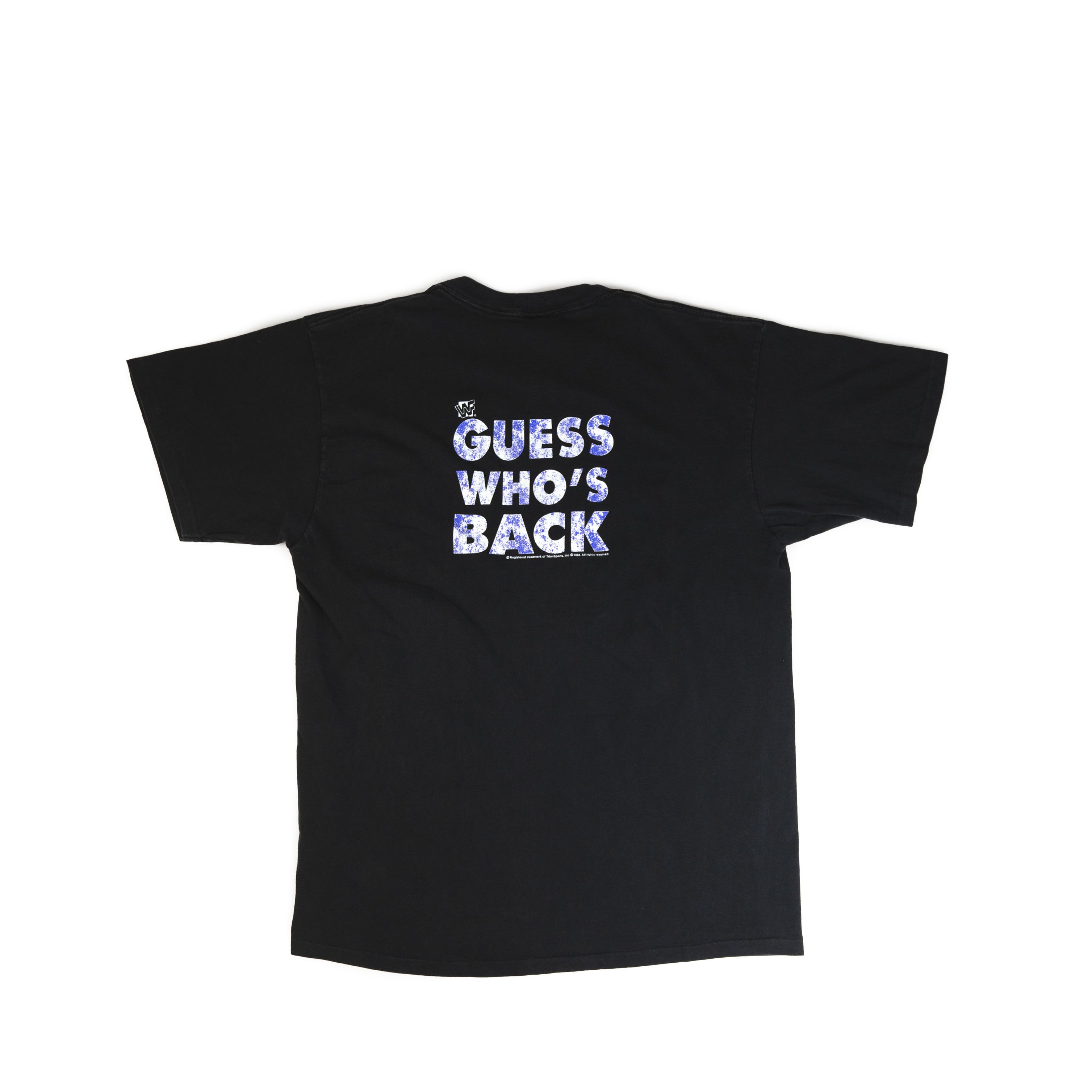 Vintage × WWE × WWF Vintage 1994 WWF The Undertaker Guess Who's Back Tee Shirt Size US XL / EU 56 / 4 - 2 Thumbnail