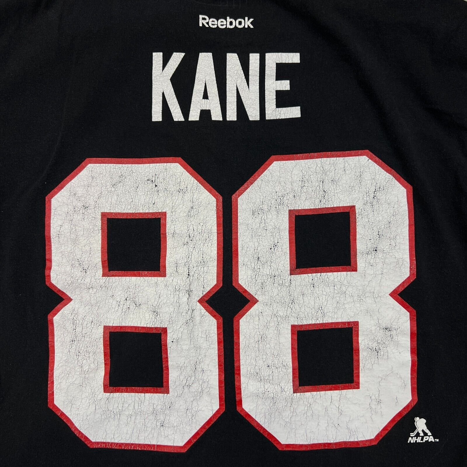 NHL × Reebok × Vintage Reebok Patrick Kane T Shirt Black Chicago Blackhawks NHL Tee Size US M / EU 48-50 / 2 - 4 Thumbnail