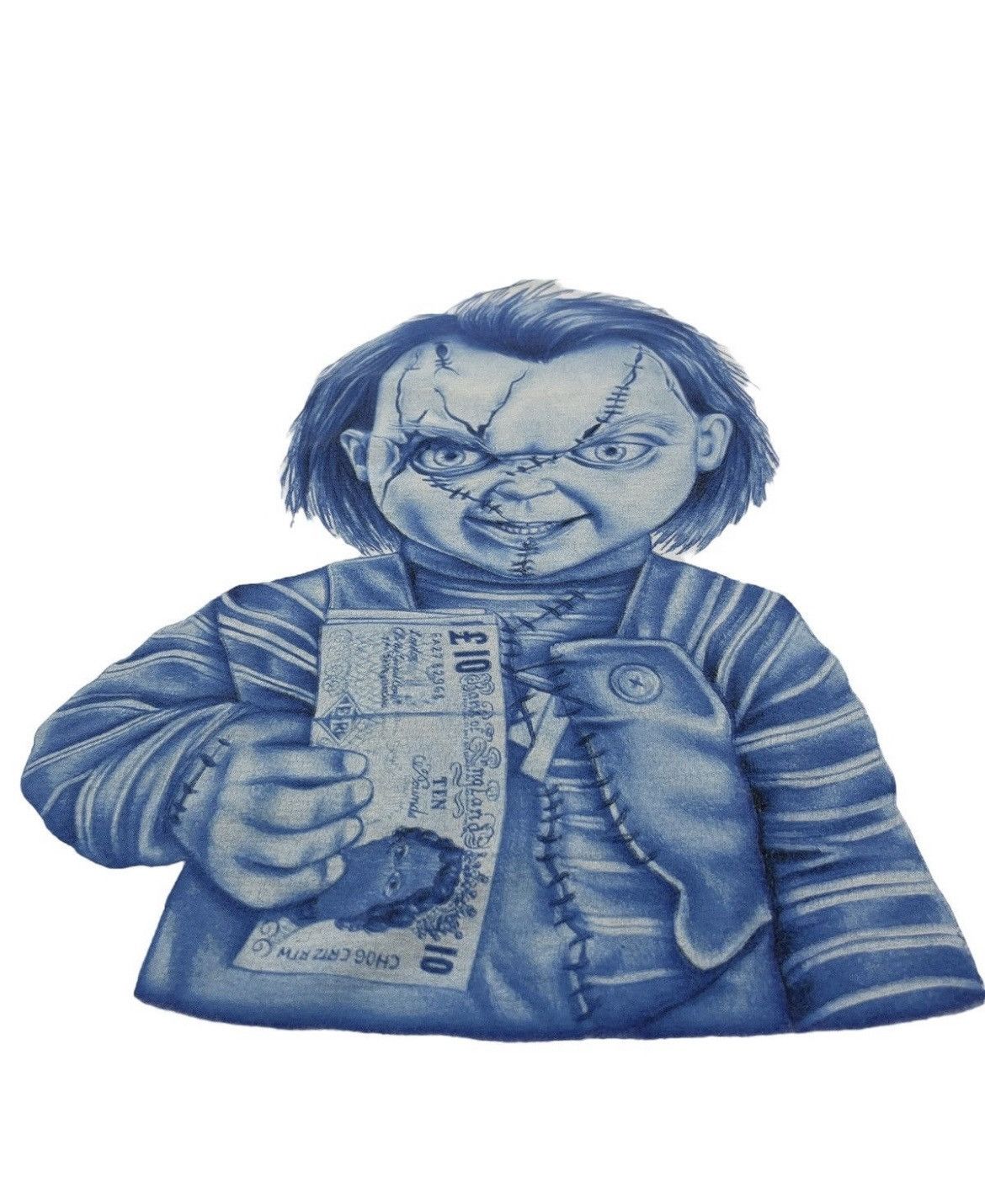 Expert Horror × Vintage Vintage 90s Chucky Horror Movie T-shirt rare movie Size US M / EU 48-50 / 2 - 2 Thumbnail