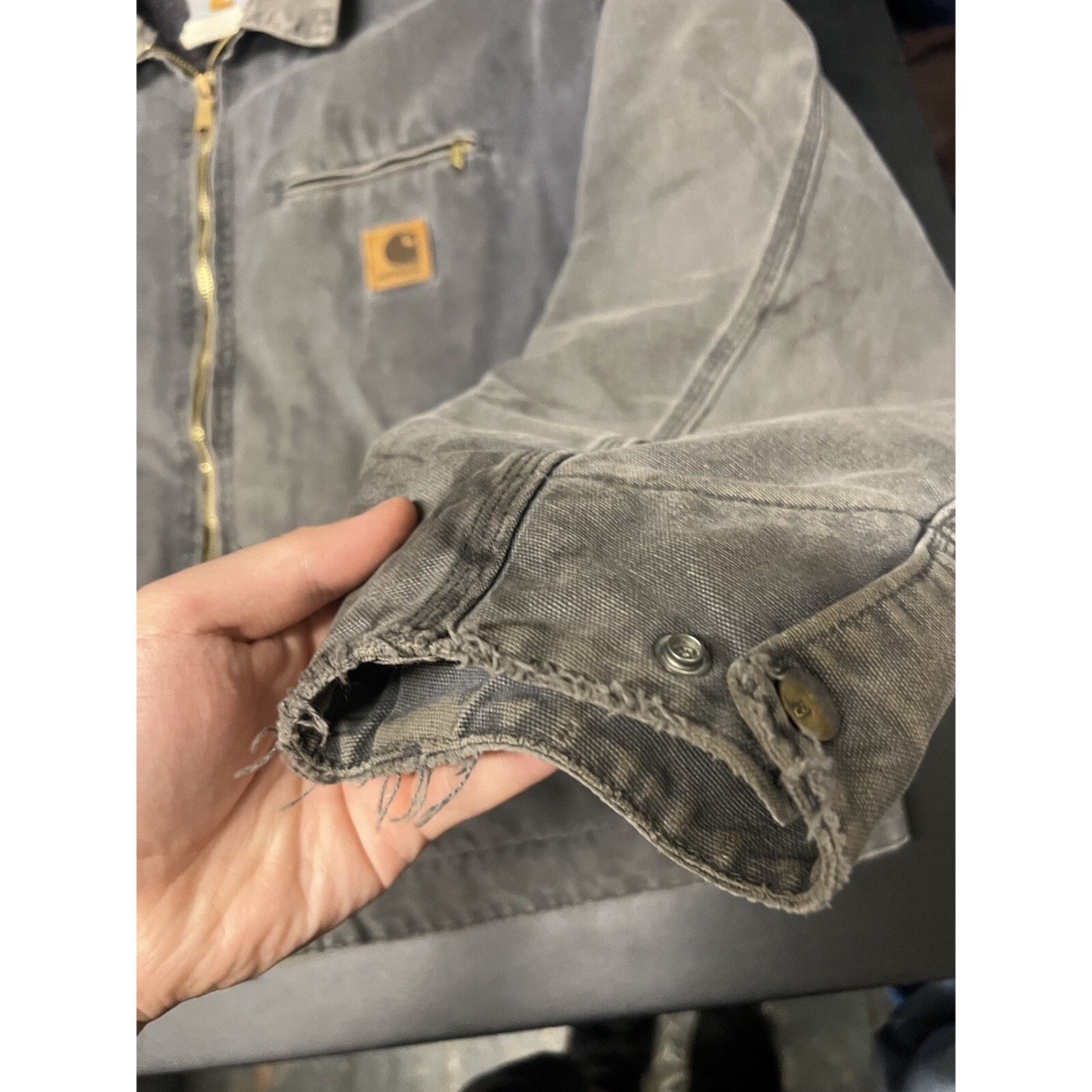 Carhartt Carhartt Detroit Jacket J97 PTL Stone Grey Size XXL Y2K VTG Size US XXL / EU 58 / 5 - 10 Thumbnail