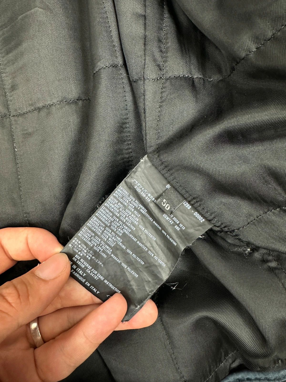 Prada Prada Milano FW09 Black Leather & Nylon Hood Bomber Jacket Size US S / EU 44-46 / 1 - 10 Thumbnail