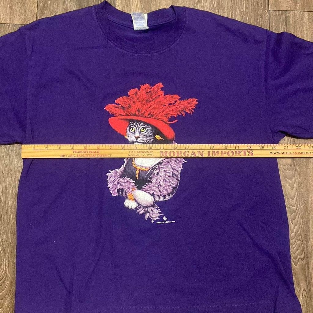 Gildan Cat graphic vtg tee size L Message for any questions Size US L / EU 52-54 / 3 - 6 Thumbnail