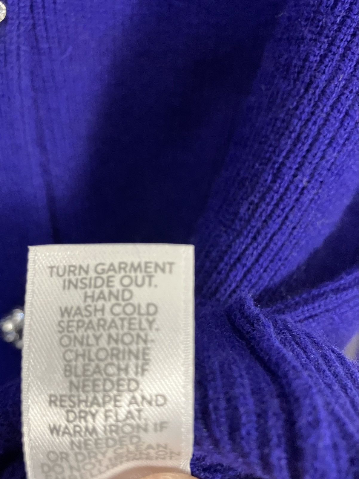 J. Jill J. Jill Cardigan Sweater Purple Button Front Size XS / US 0-2 / IT 36-38 - 4 Thumbnail
