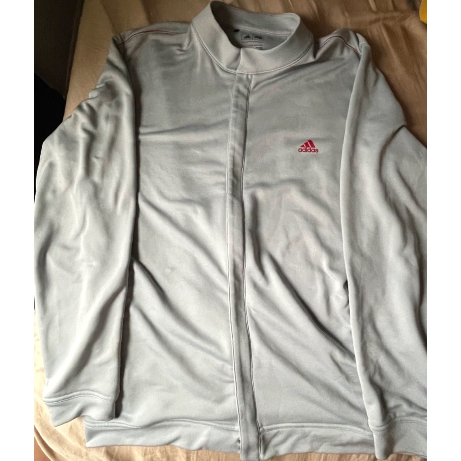 Adidas Adidas Full Zip Lightweight Jacket Mens Sz L Chrome MSRP0 Size US L / EU 52-54 / 3 - 2 Thumbnail