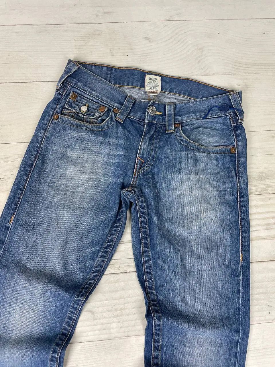 True Religion Vintage True Religion Straight Denim Jeans Baggy Japan Size US 29 - 3 Thumbnail