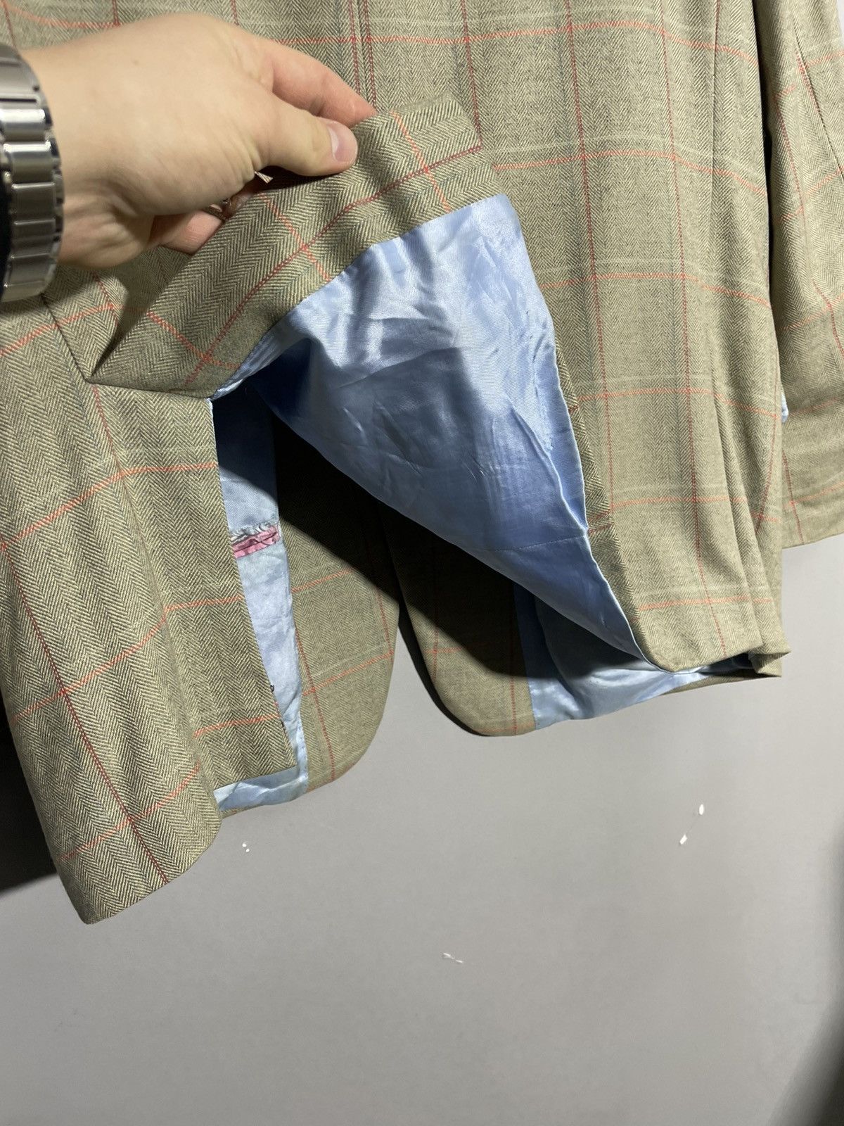Other Robert Noble Santinelli Tailoring Check Pattern blazer Size 42R - 15 Thumbnail
