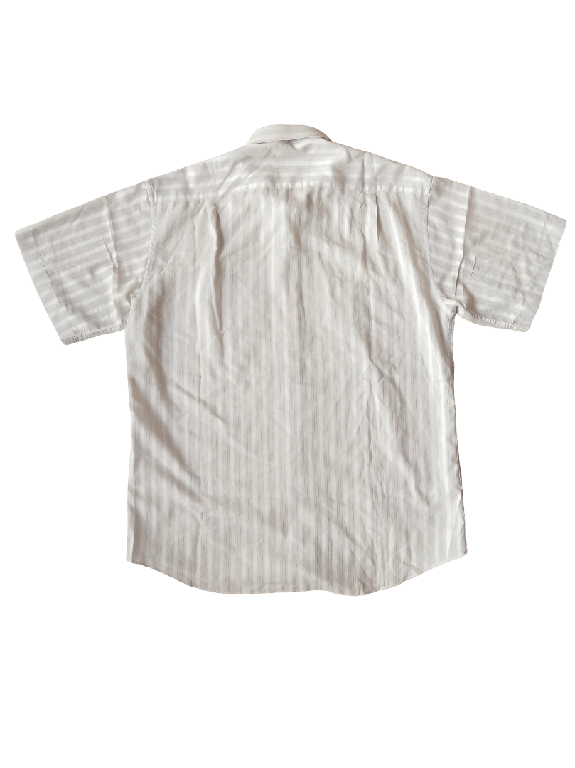 Nina Ricci Vintage Nina Ricci Paris Monogram Satin Stripe Dress Shirt Size XL / US 12-14 / IT 48-50 - 4 Thumbnail
