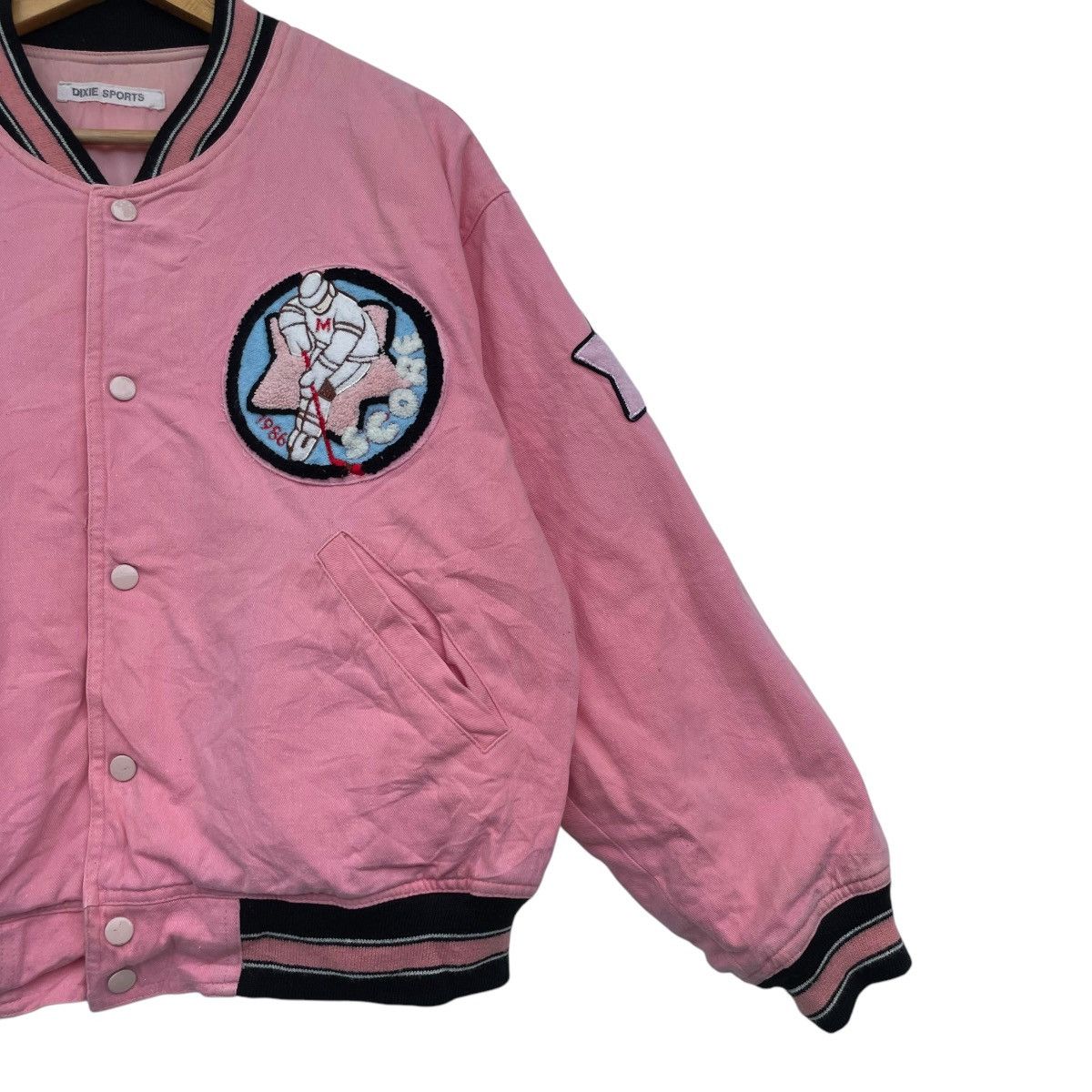 NHL 💥Vintage Japanese Brand Dixie Sport Bomber Hockey Jacket Size M / US 6-8 / IT 42-44 - 7 Thumbnail