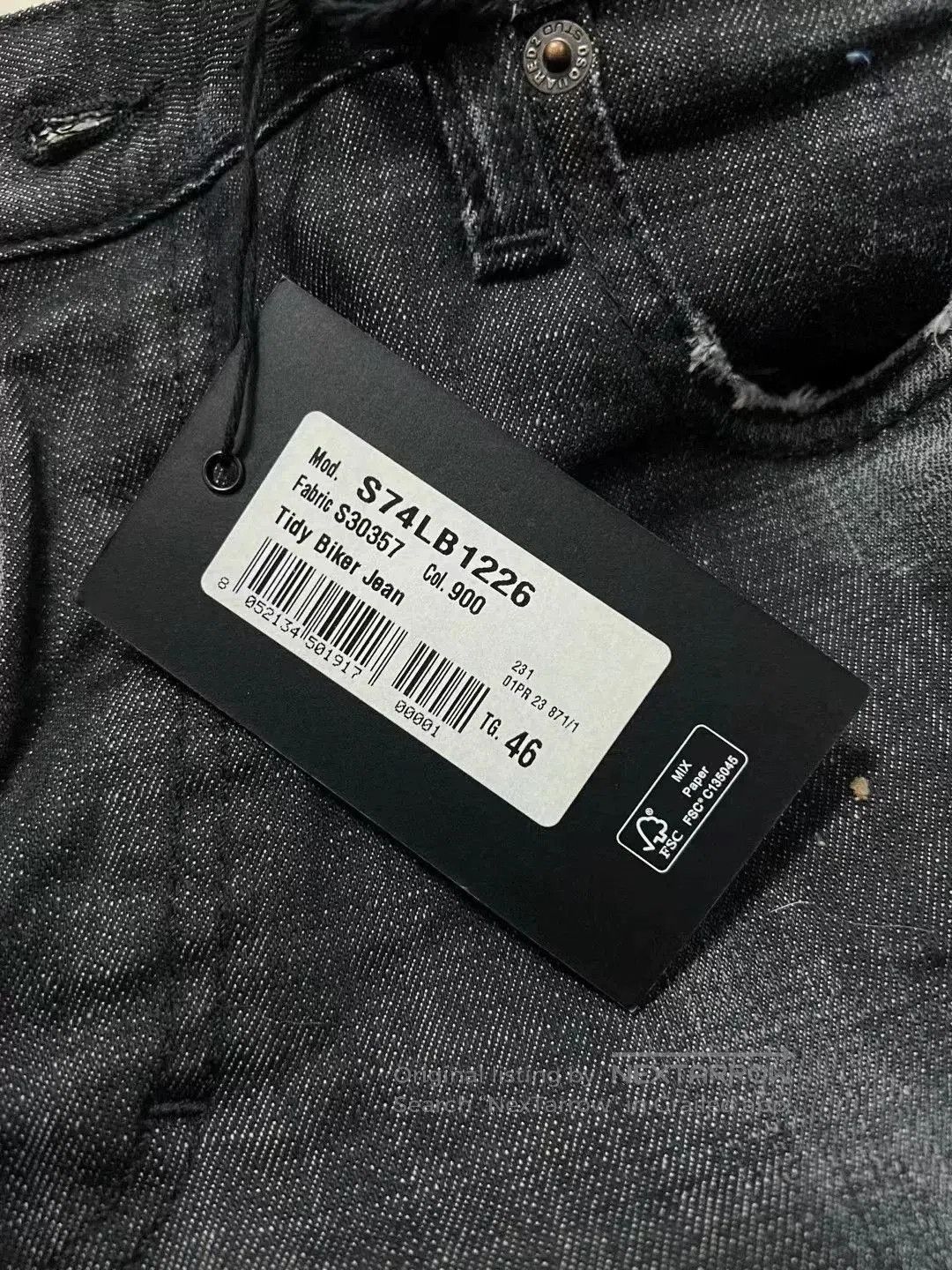 Dsquared2 dsquared2 black gray washed biker jeans. Size US 44 / EU 60 - 7 Thumbnail