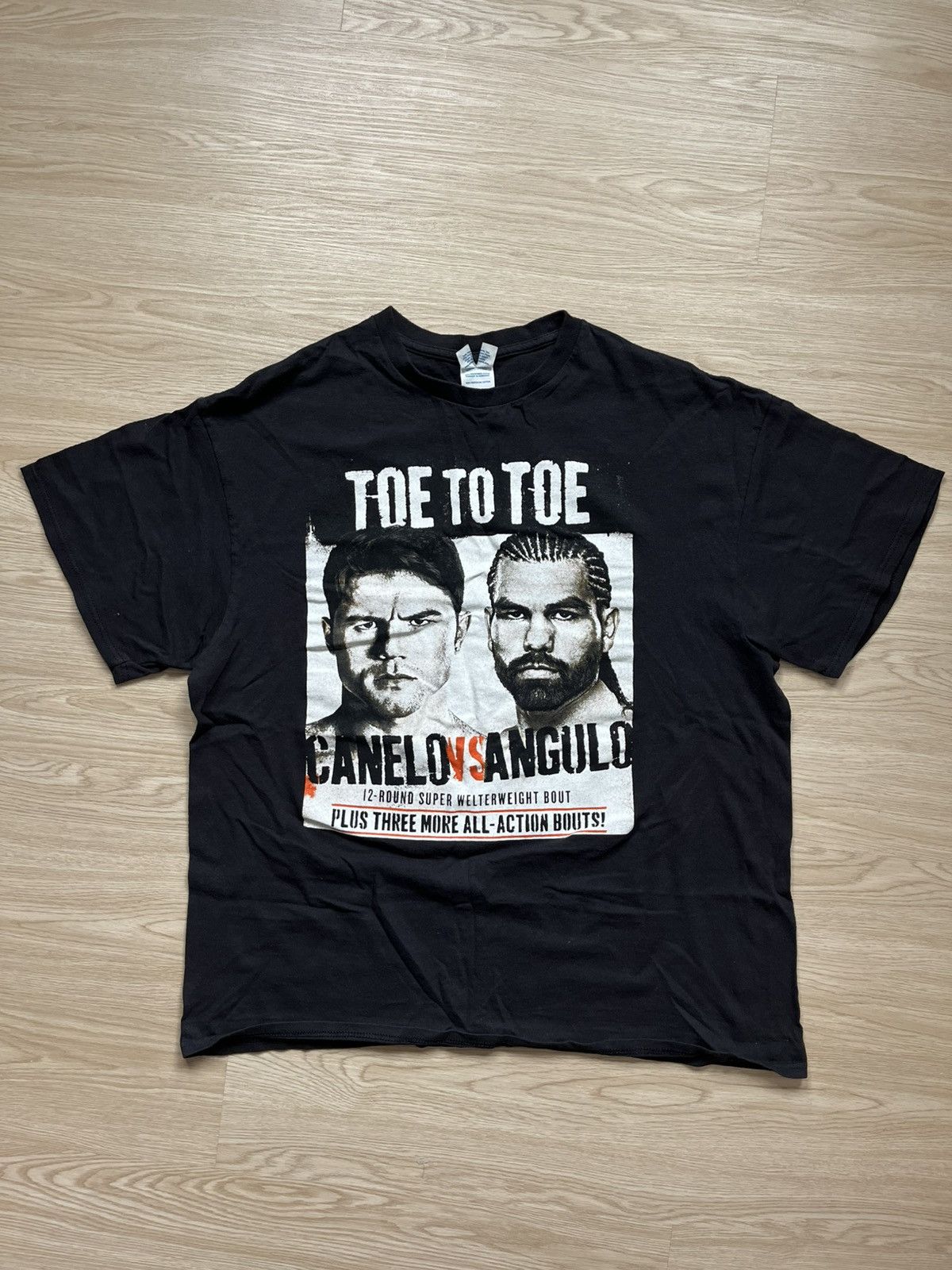 Vintage Vintage Boxing Canelo Vs Angulo Fight Promo Tee Size US XL / EU 56 / 4 - 1 Thumbnail