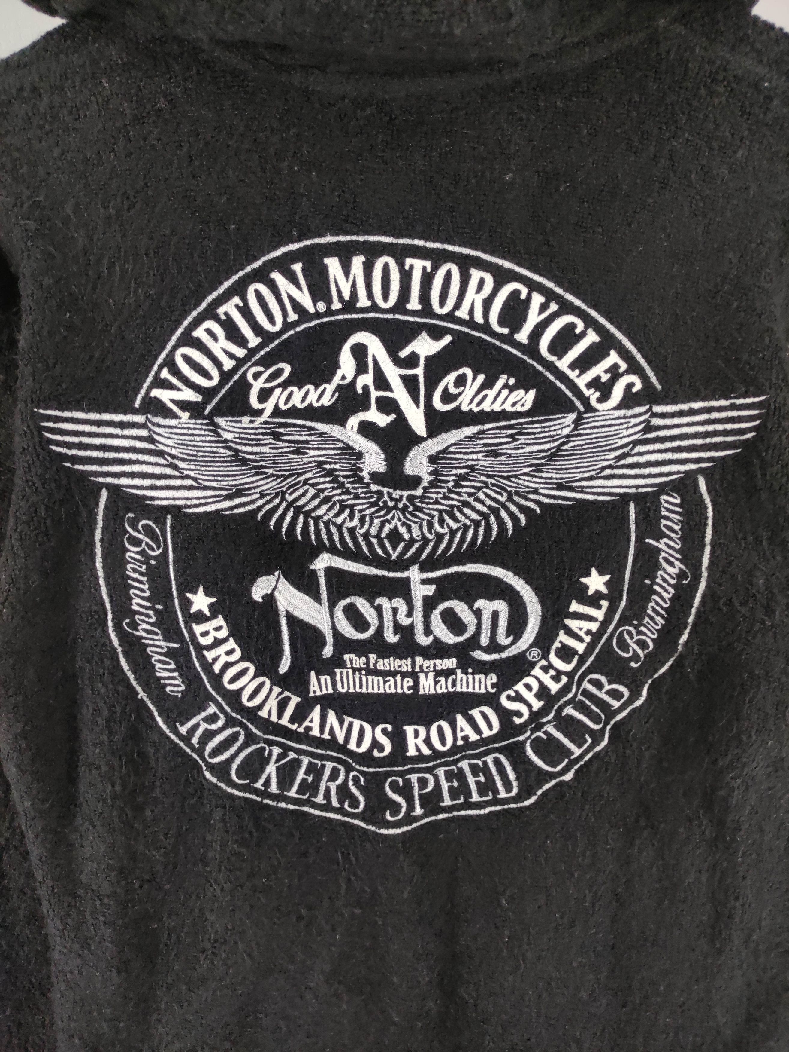 Norton Vintage Norton Motorcycle Sweater Zipper Hoodie Size US M / EU 48-50 / 2 - 10 Thumbnail