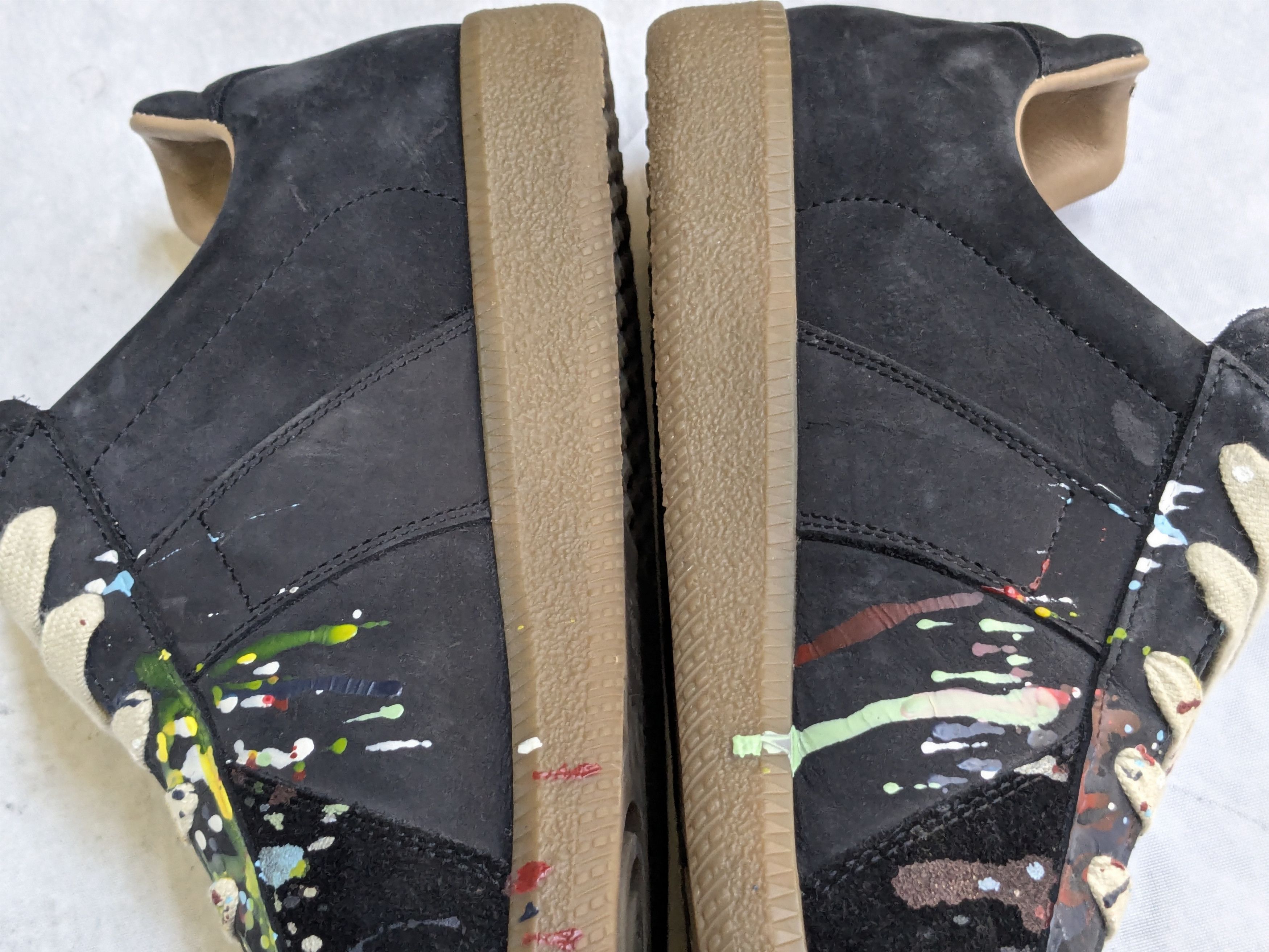 Maison Margiela Maison Margiela Replica GAT Black Paint Splatter 9 42 Low Size US 9 / EU 42 - 10 Thumbnail