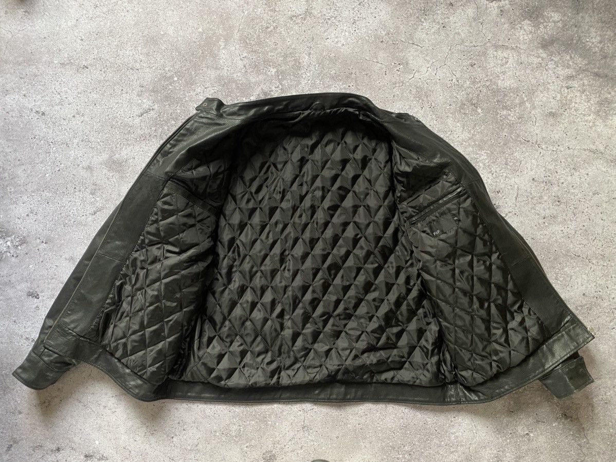 Vintage Vintage F&F Biker Jacket Leather Avant Garde Y2K Black Size US XXL / EU 58 / 5 - 10 Thumbnail