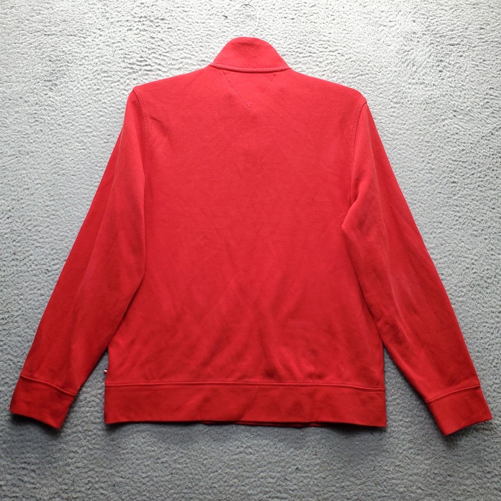 Tommy Hilfiger Tommy Hilfiger Mens Size M Red 1/4 Zip Sweatshirt Long Sleeve Cotton Pullover Size US M / EU 48-50 / 2 - 2 Thumbnail